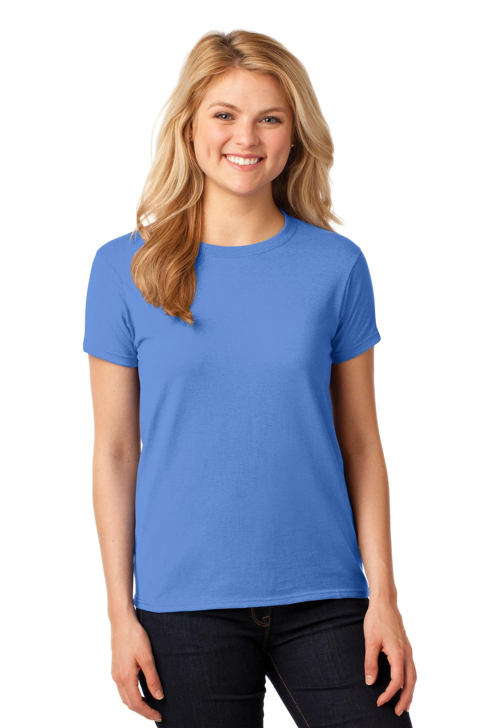 Gildan® Women's Heavy Cotton™ 100% Cotton T-Shirt - Carolina Blue - S