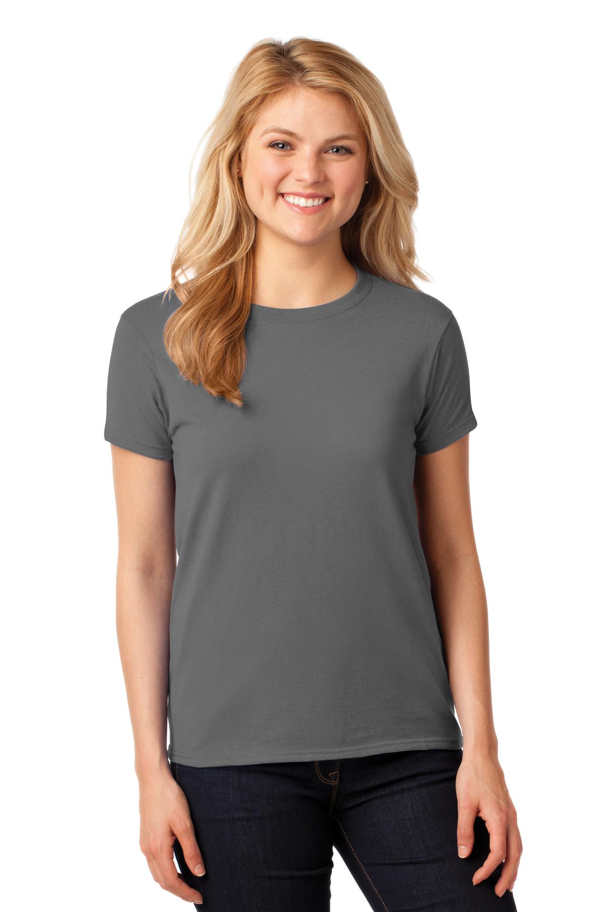 Gildan® Women's Heavy Cotton™ 100% Cotton T-Shirt - Charcoal - S