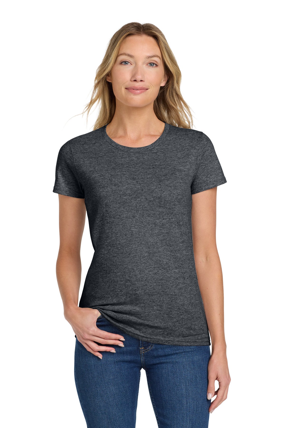 Gildan® Women's Heavy Cotton™ 100% Cotton T-Shirt - Dark Heather - 2XL