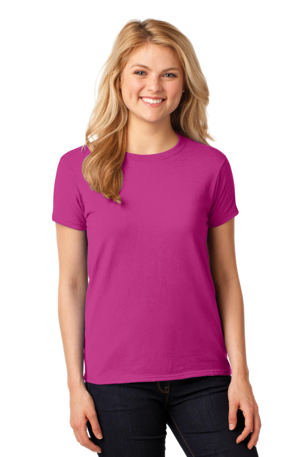 Gildan® Women's Heavy Cotton™ 100% Cotton T-Shirt - Heliconia - S