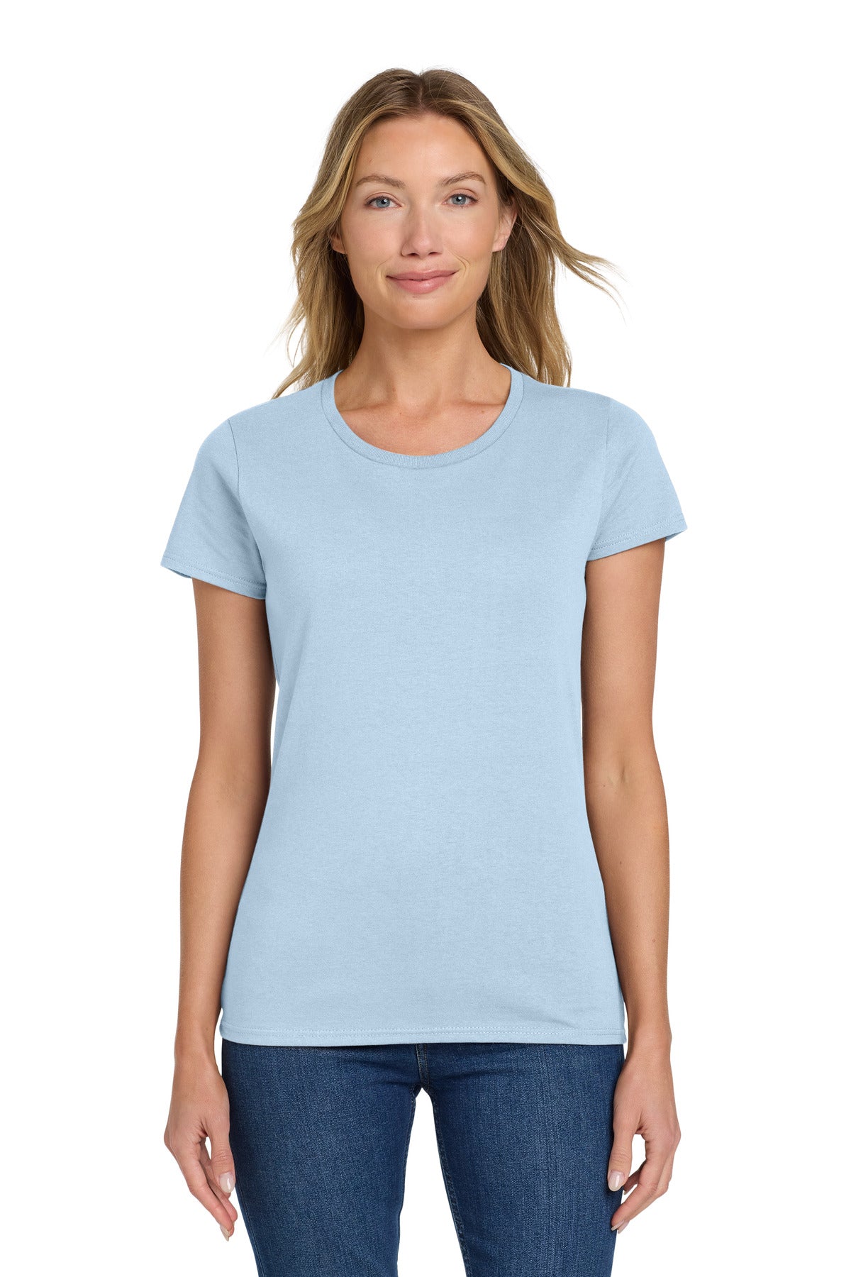 Gildan® Women's Heavy Cotton™ 100% Cotton T-Shirt - Light Blue - 2XL