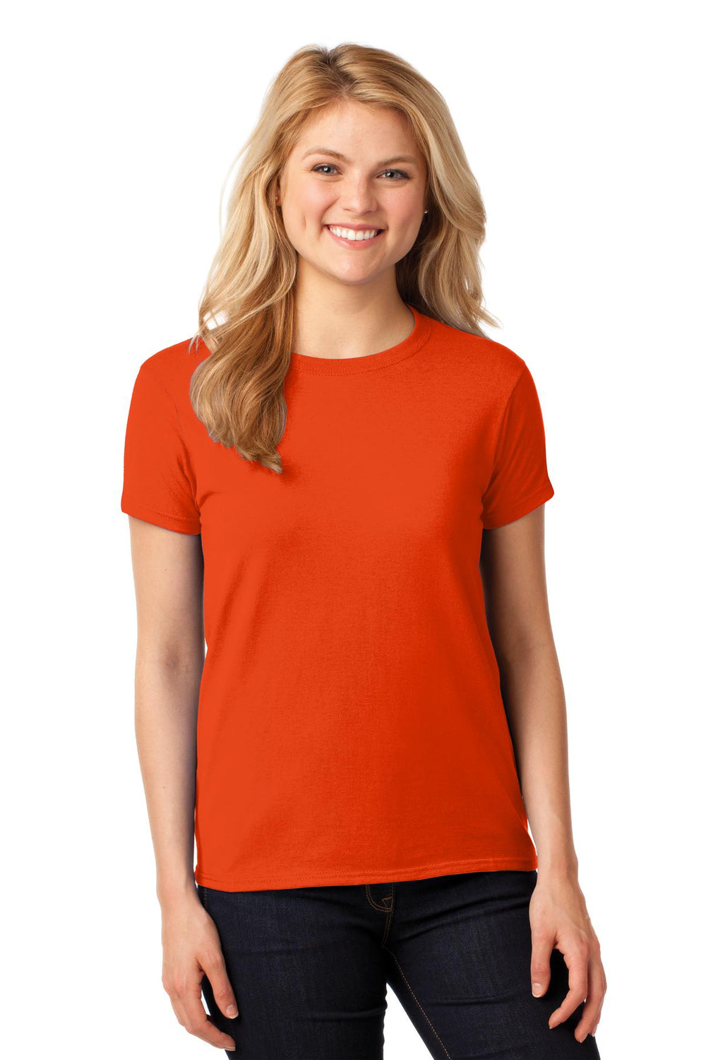 Gildan® Women's Heavy Cotton™ 100% Cotton T-Shirt - Orange - S