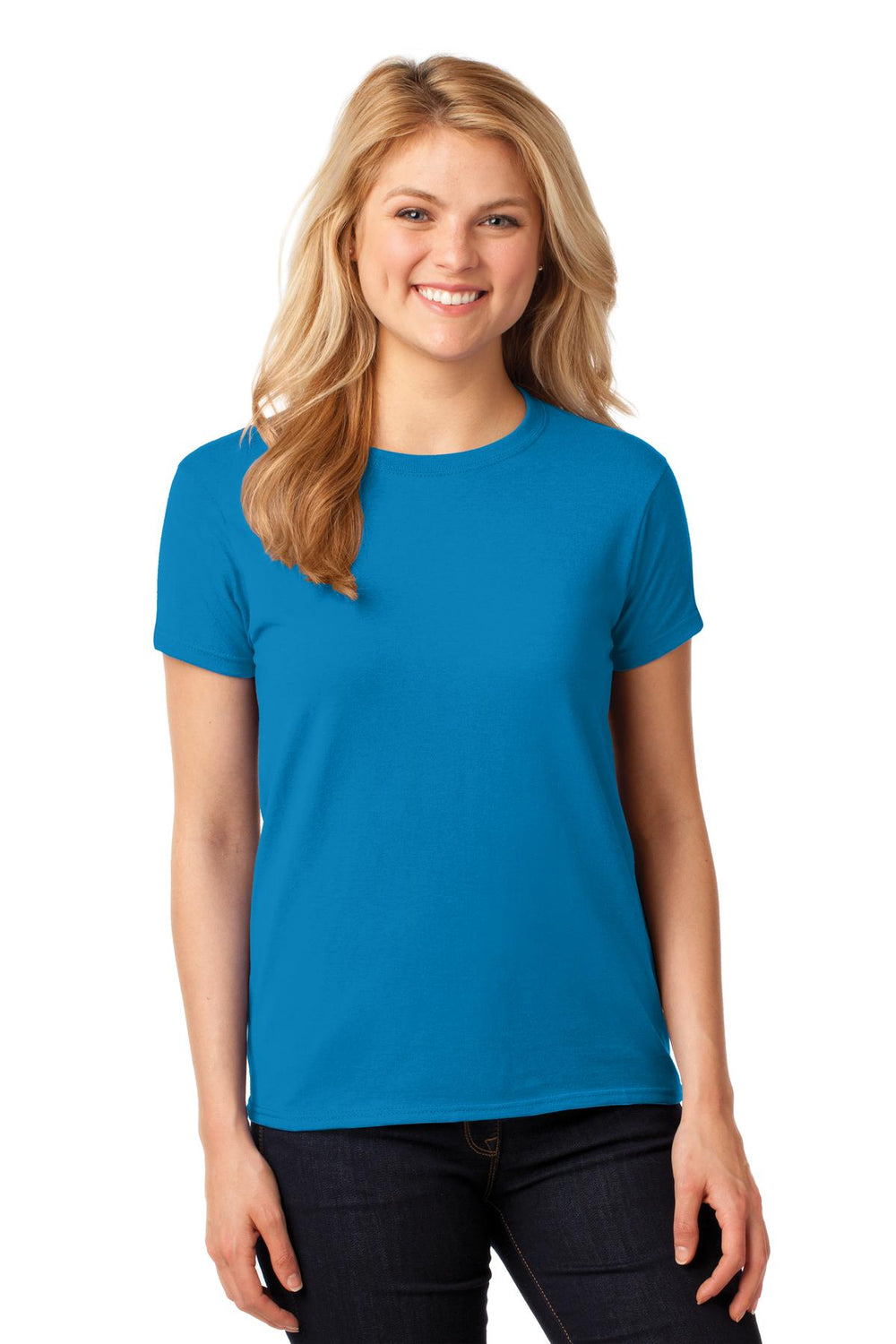 Gildan® Women's Heavy Cotton™ 100% Cotton T-Shirt - Sapphire - S