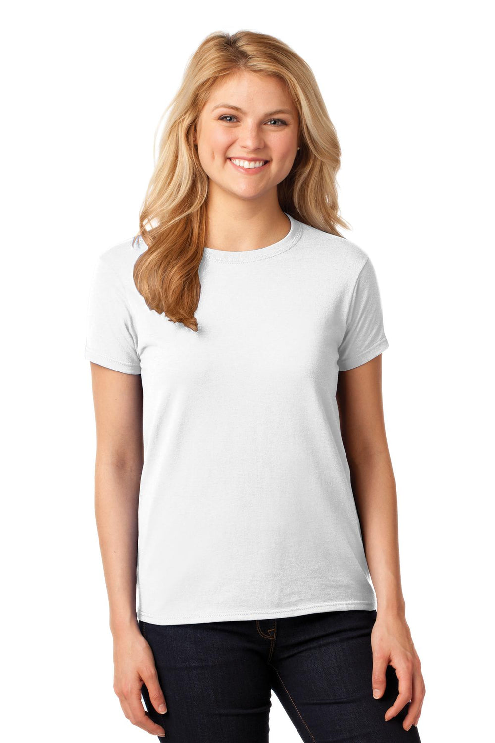 Gildan® Women's Heavy Cotton™ 100% Cotton T-Shirt - White - S
