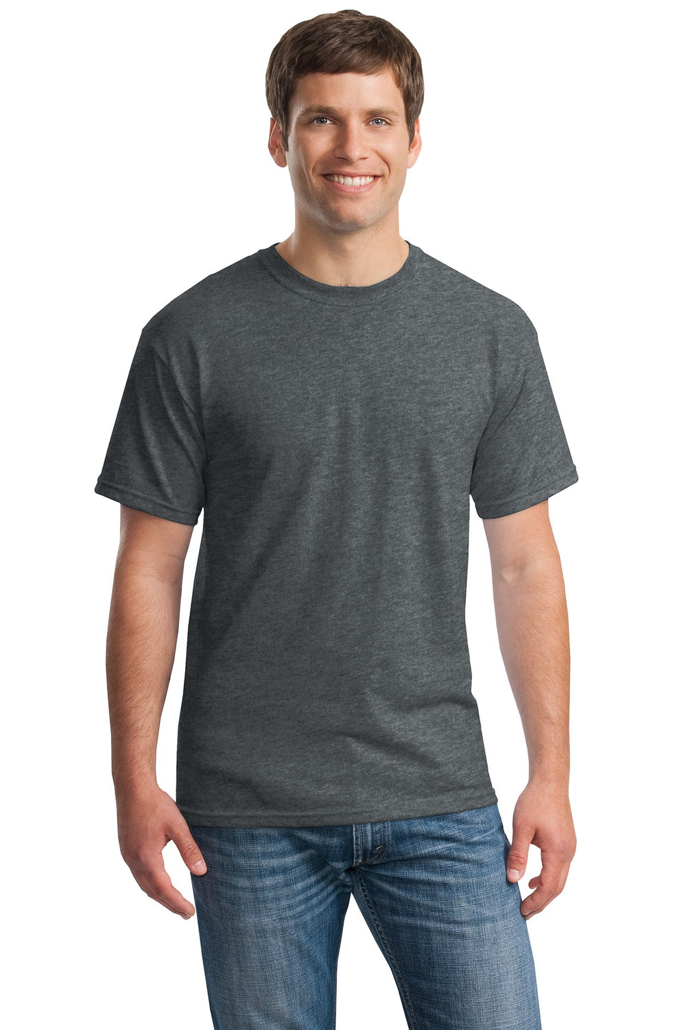 Gildan® Heavy Cotton™ 100% Cotton T-Shirt - Dark Heather - S