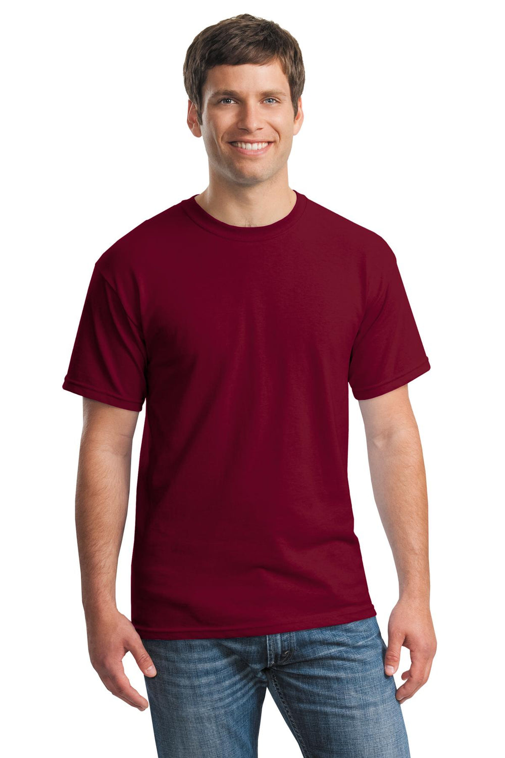 Gildan® Heavy Cotton™ 100% Cotton T-Shirt - Garnet - S