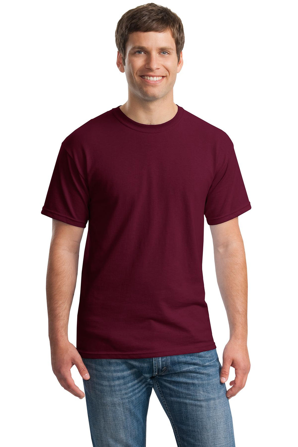 Gildan® Heavy Cotton™ 100% Cotton T-Shirt - Maroon - S