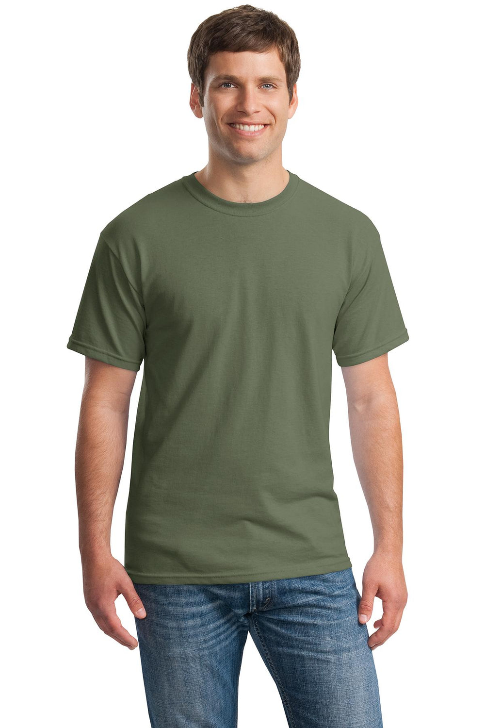 Gildan® Heavy Cotton™ 100% Cotton T-Shirt - Military Green - S
