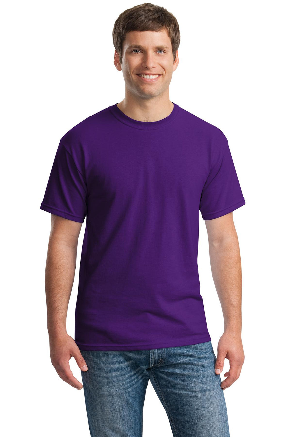 Gildan® Heavy Cotton™ 100% Cotton T-Shirt - Purple - S