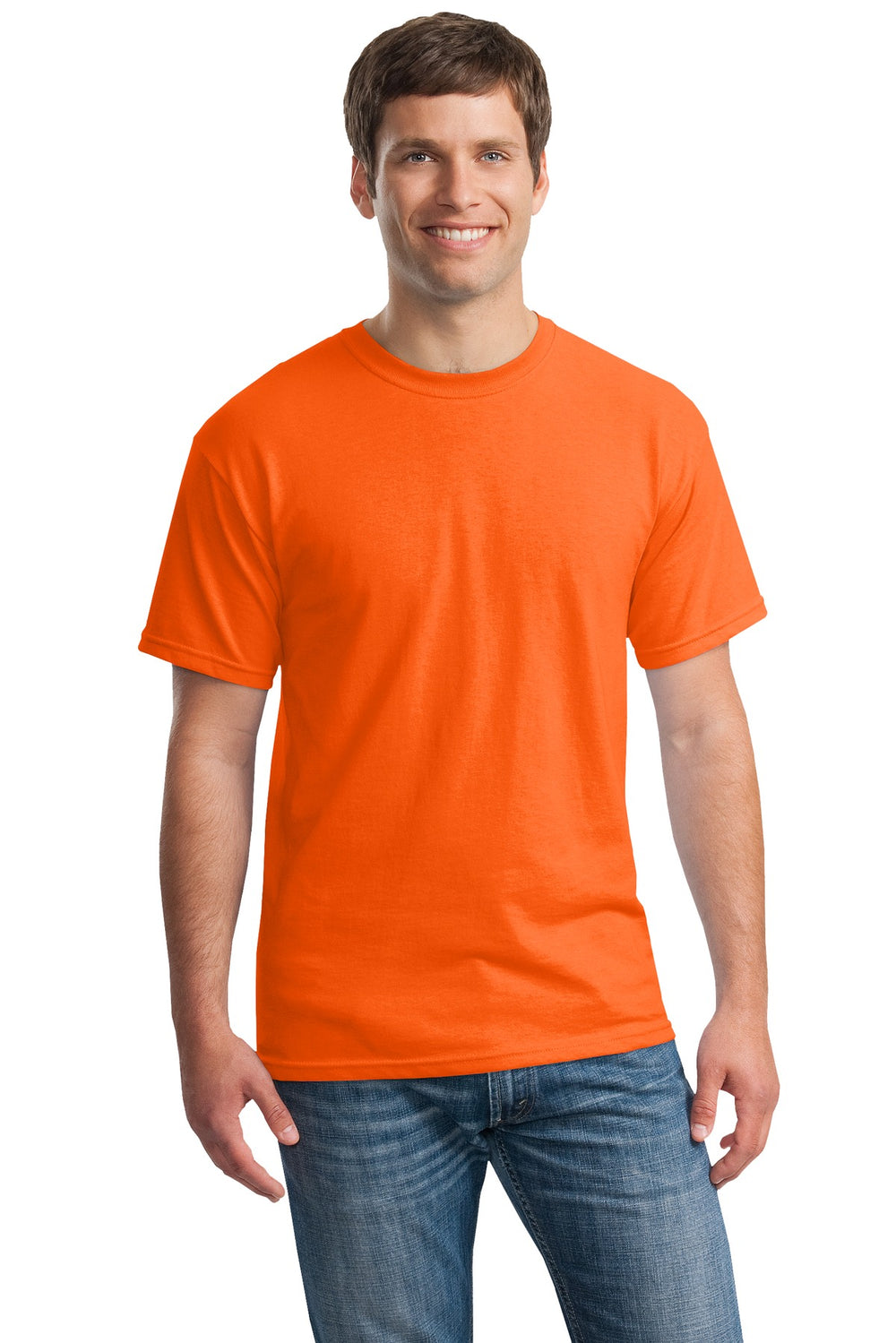 Gildan® Heavy Cotton™ 100% Cotton T-Shirt - S. Orange - S