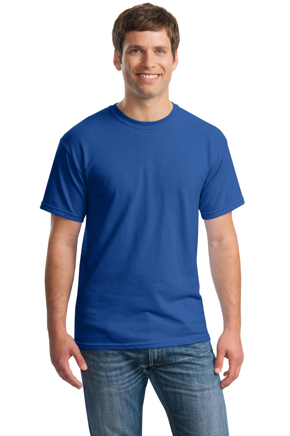 Gildan® Heavy Cotton™ 100% Cotton T-Shirt - Neon Blue - S