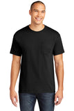 Gildan® Heavy Cotton™ 100% Cotton Pocket T-Shirt - Black - S