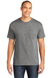 Gildan® Heavy Cotton™ 100% Cotton Pocket T-Shirt - Graphite Heather - S