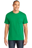 Gildan® Heavy Cotton™ 100% Cotton Pocket T-Shirt - Irish Green - S