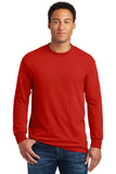 Gildan® Heavy Cotton™ 100% Cotton Long Sleeve T-Shirt - Red - S