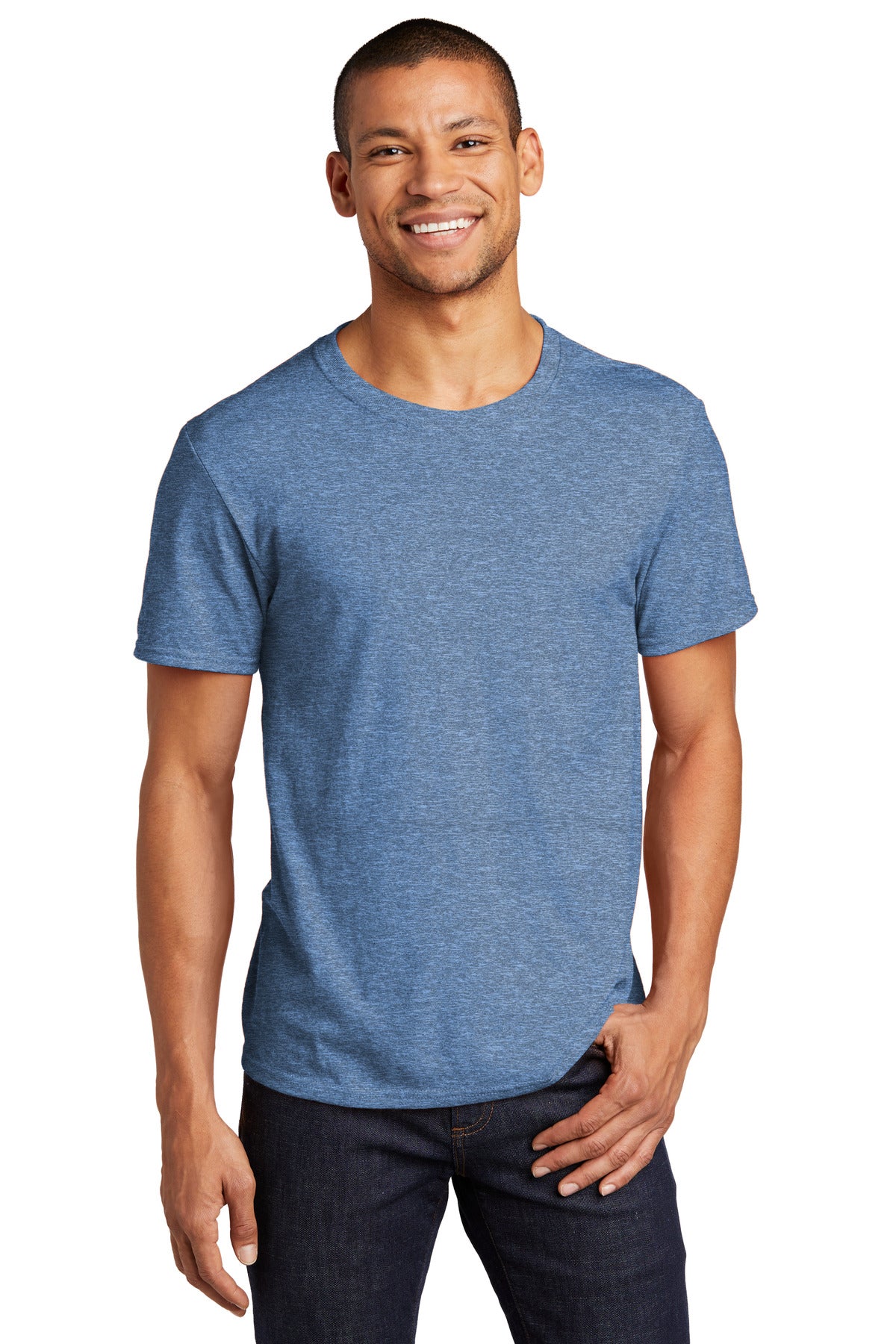 Jerzees® Premium Blend Ring Spun T-Shirt - Carolina Heather - S