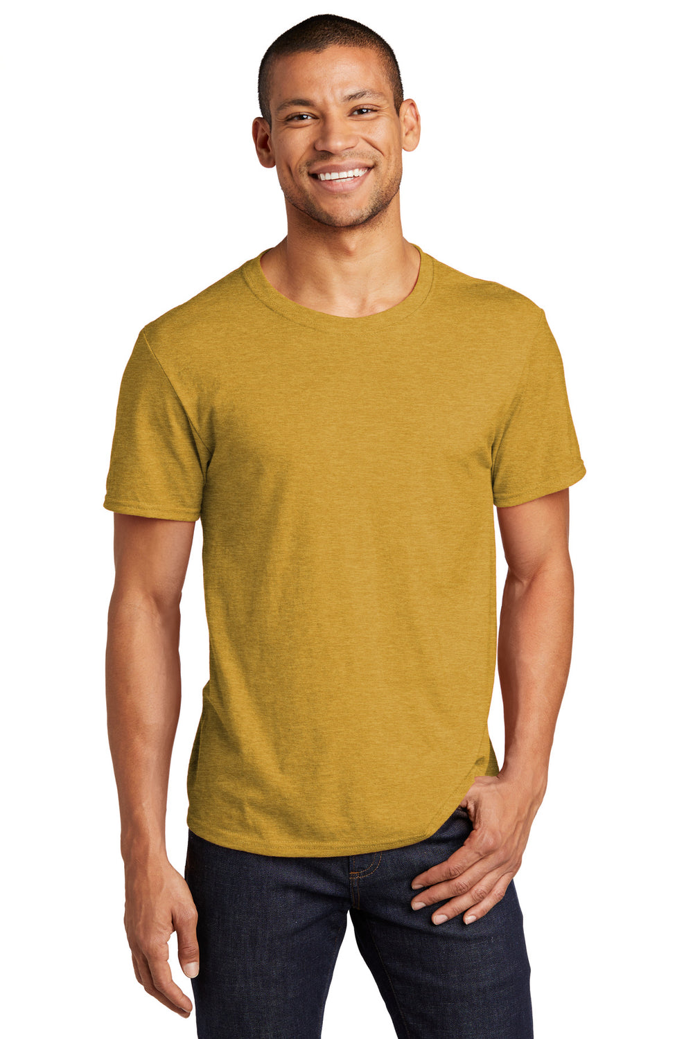 Jerzees® Premium Blend Ring Spun T-Shirt - Mustard Heather - S