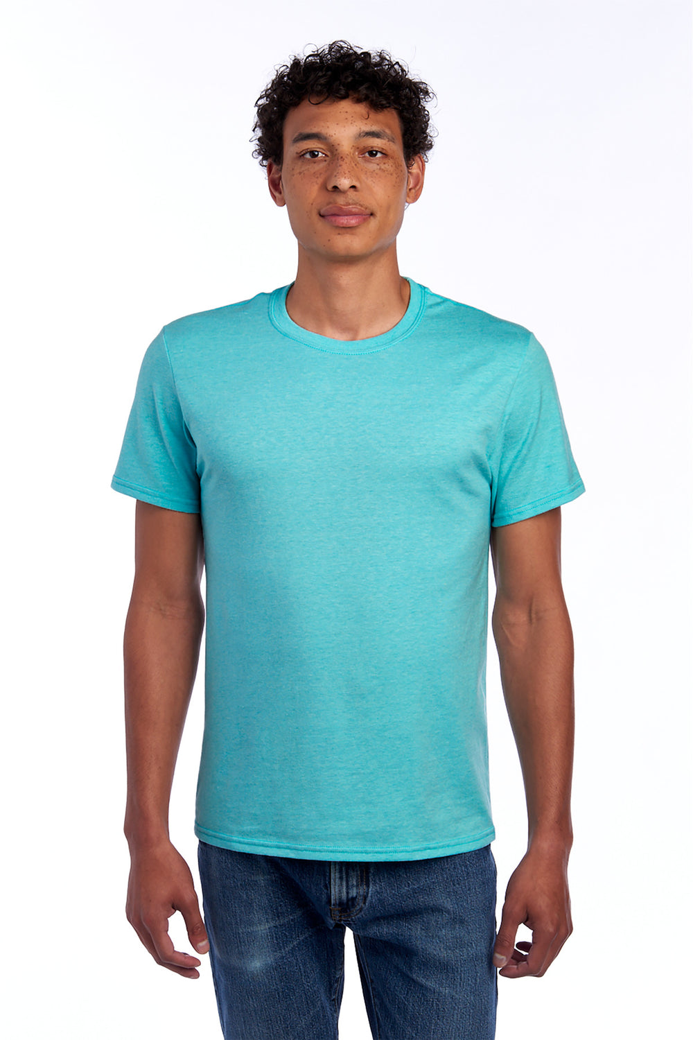 Jerzees® Premium Blend Ring Spun T-Shirt - Simply Aqua Heather - 2XL