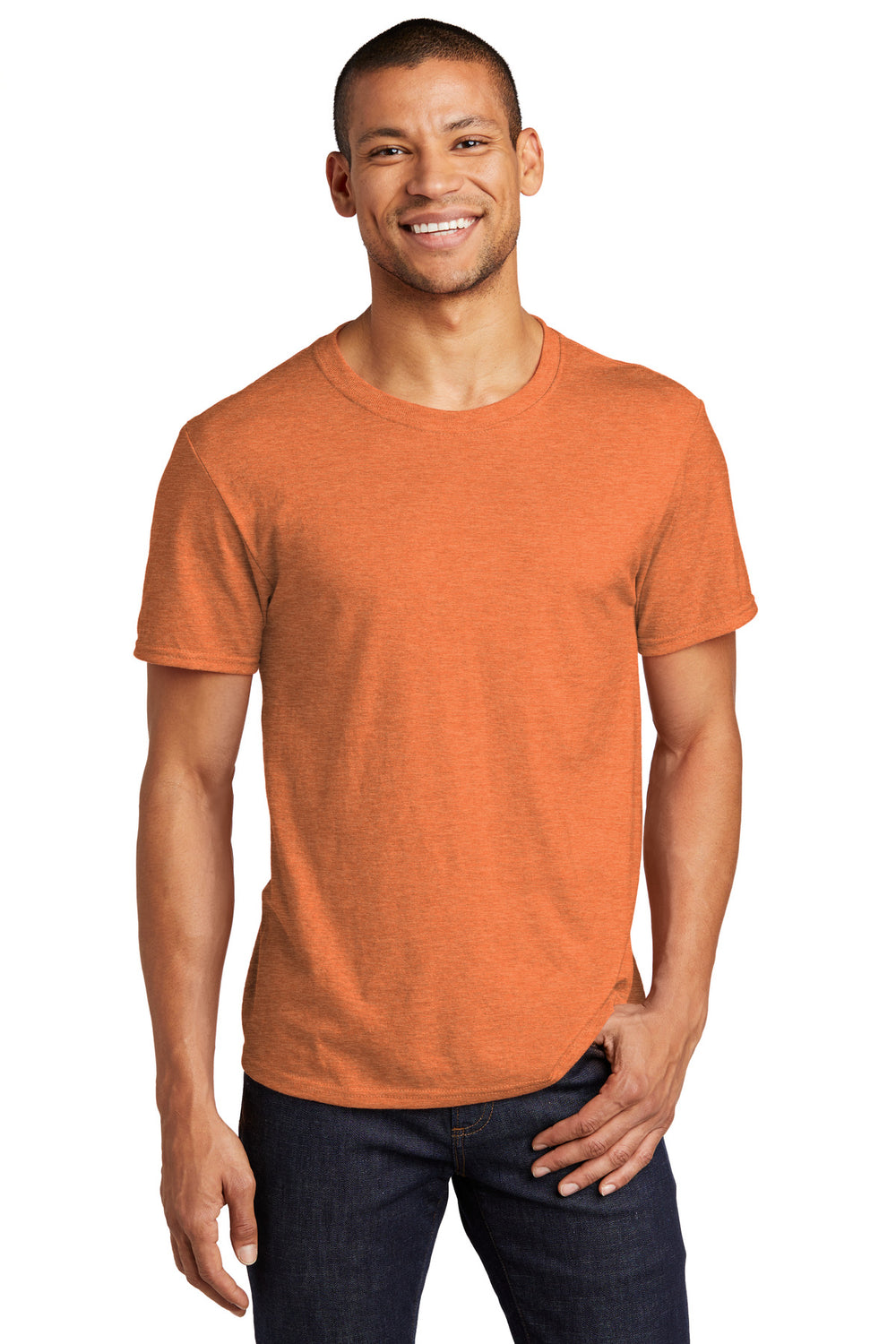 Jerzees® Premium Blend Ring Spun T-Shirt - Vintage Heather Orange - S