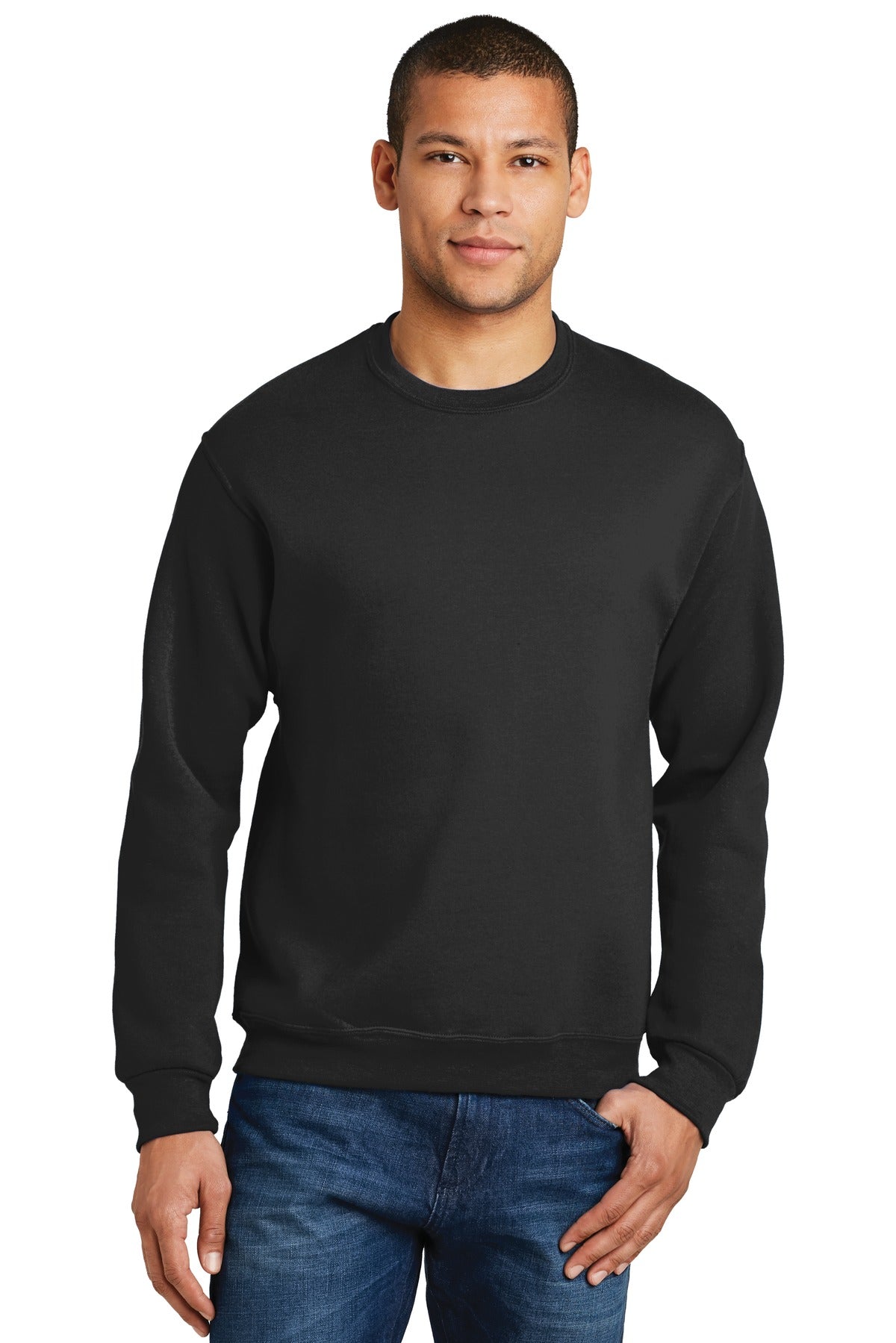 Jerzees® NuBlend® Crewneck Sweatshirt - Black - S