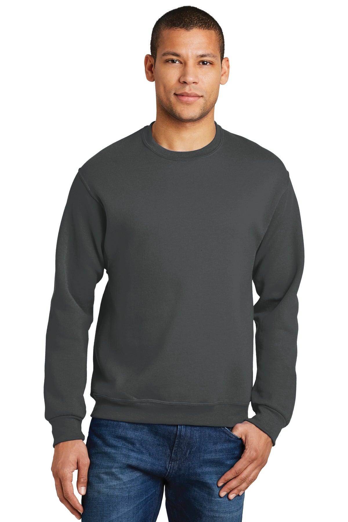 Jerzees® NuBlend® Crewneck Sweatshirt - Charcoal Grey - S