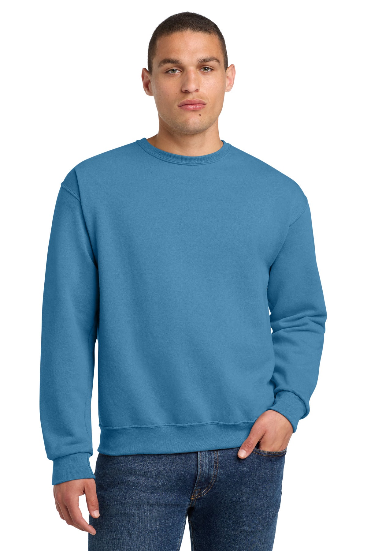 Jerzees® NuBlend® Crewneck Sweatshirt - Columbia Blue - 2XL