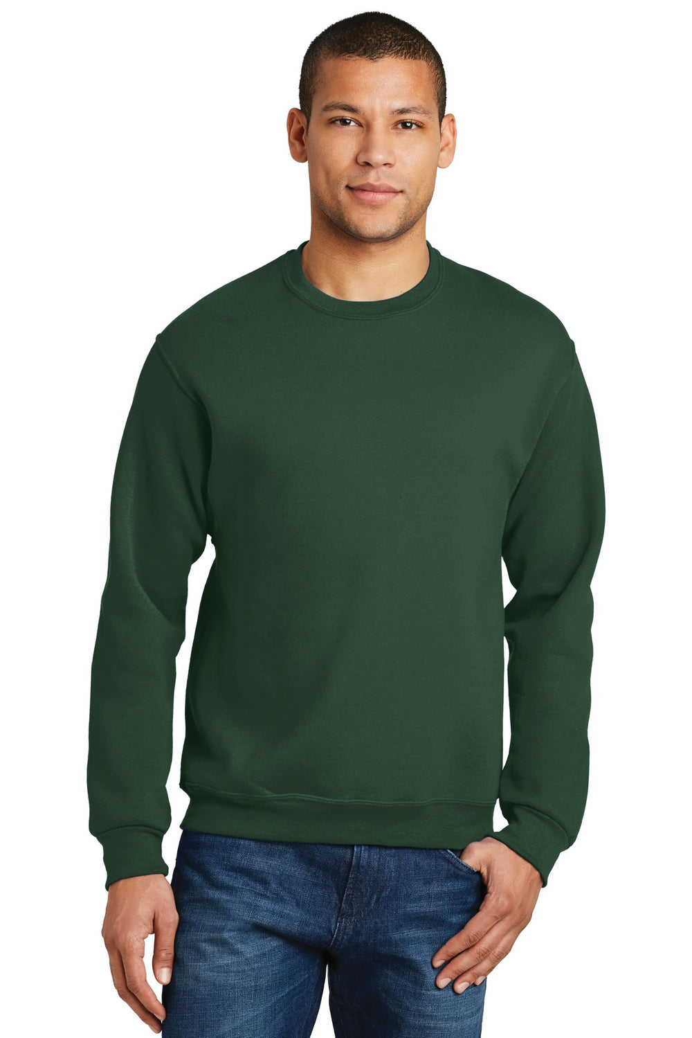 Jerzees® NuBlend® Crewneck Sweatshirt - Forest Green - S