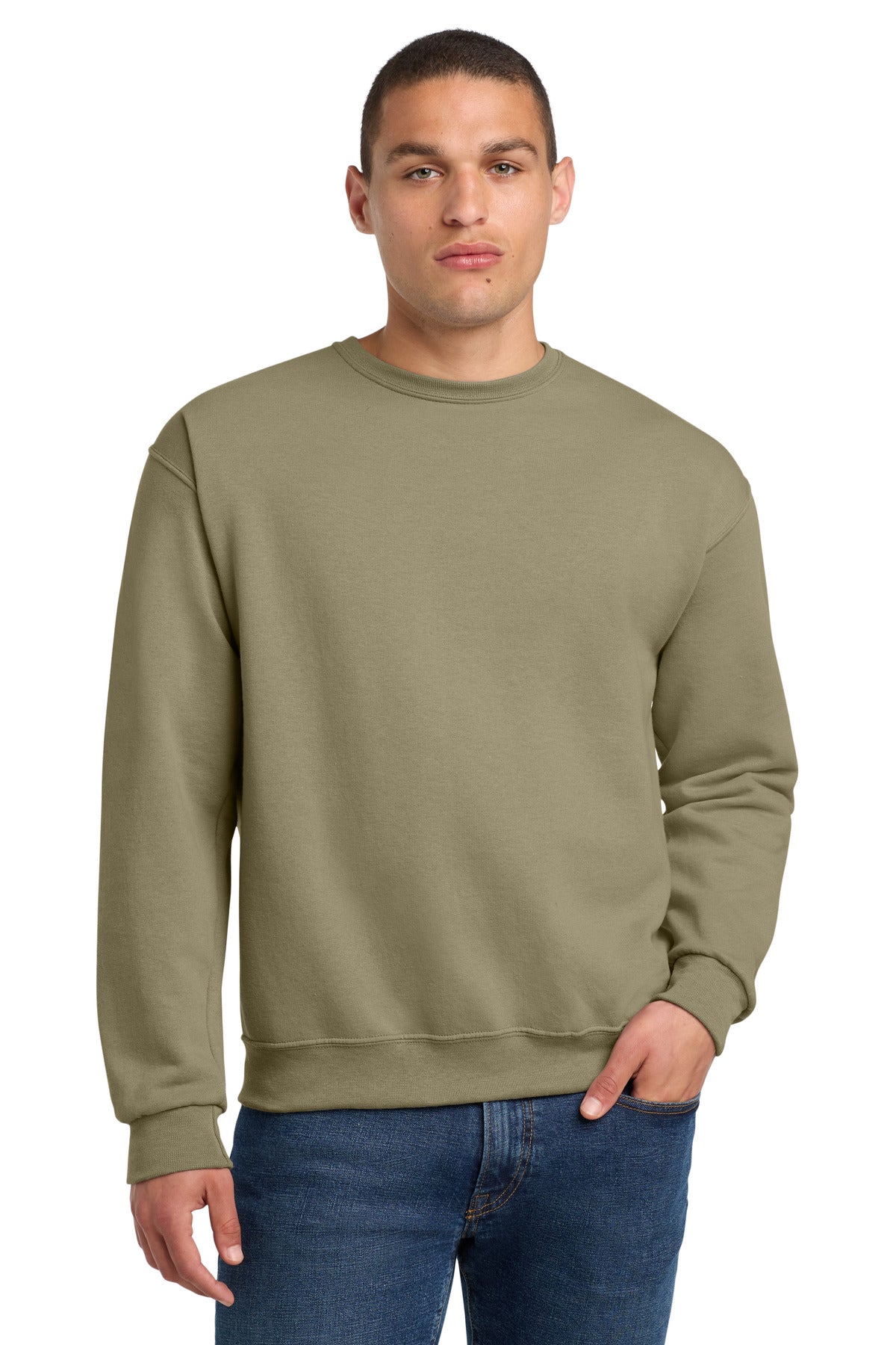 Jerzees® NuBlend® Crewneck Sweatshirt - Khaki - 2XL