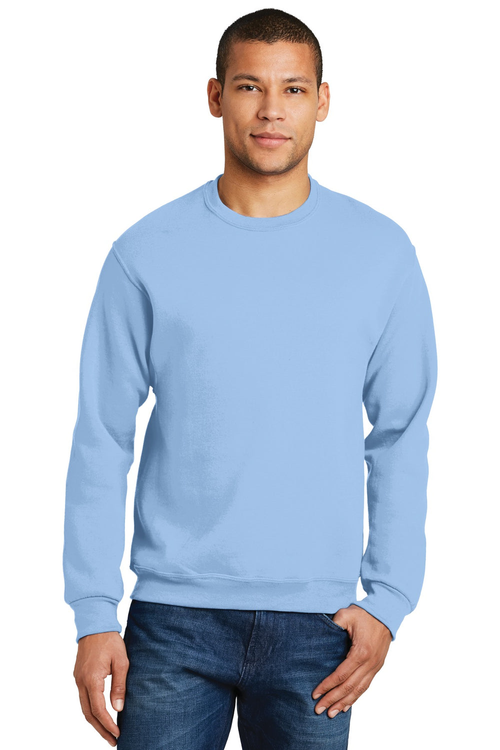 Jerzees® NuBlend® Crewneck Sweatshirt - Light Blue - S