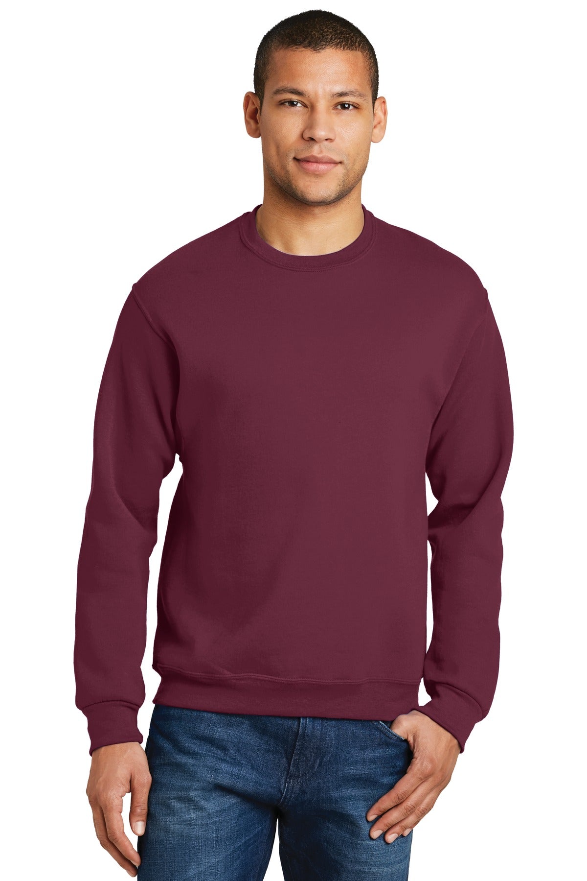 Jerzees® NuBlend® Crewneck Sweatshirt - Maroon - S