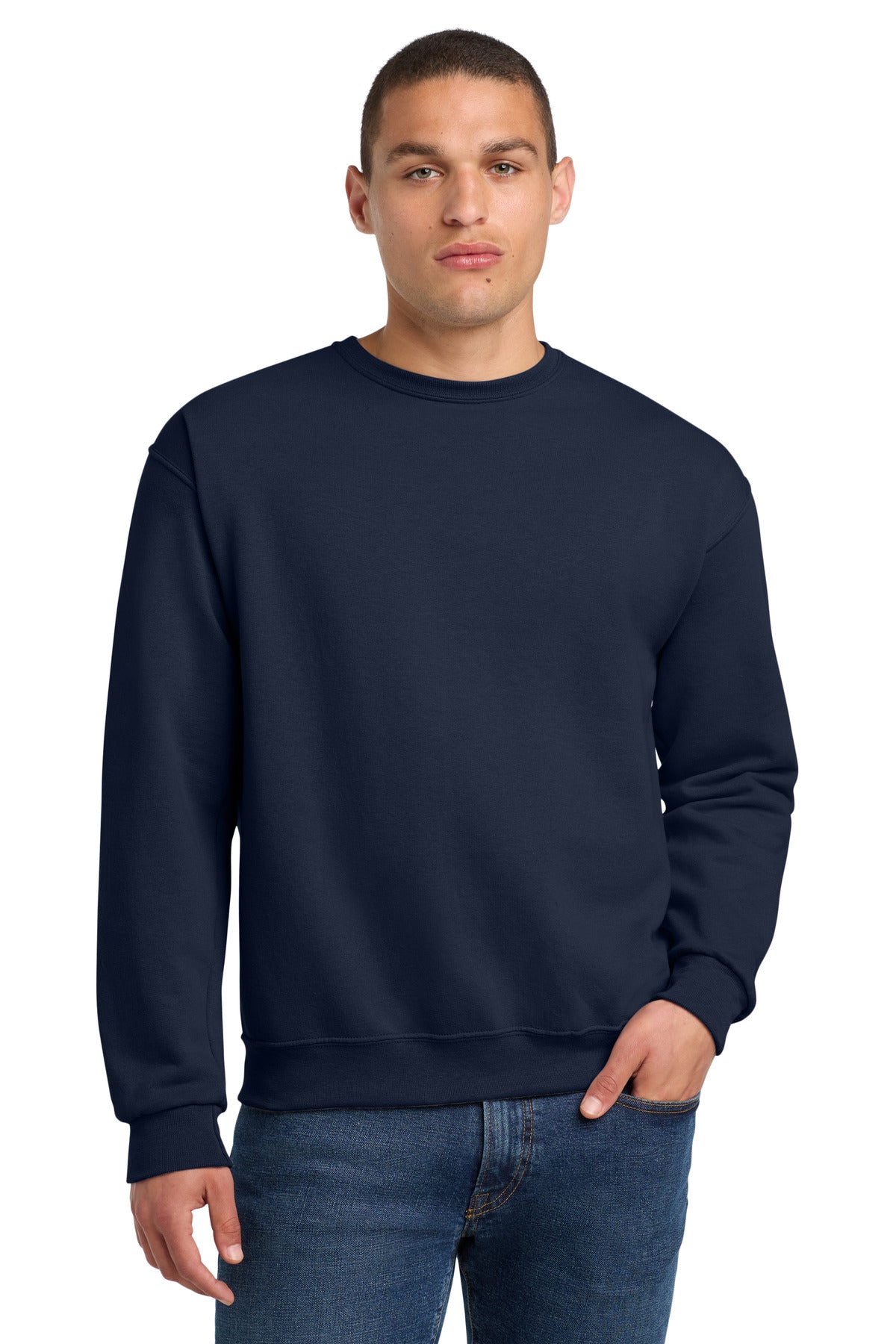 Jerzees® NuBlend® Crewneck Sweatshirt - J. Navy - 2XL