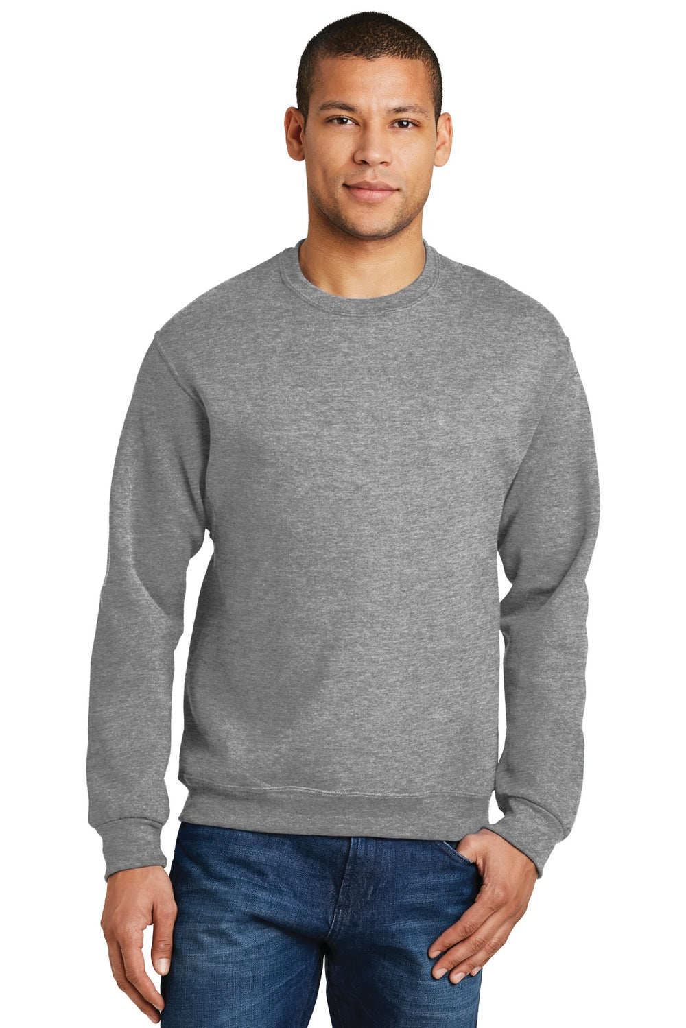 Jerzees® NuBlend® Crewneck Sweatshirt - Oxford - S