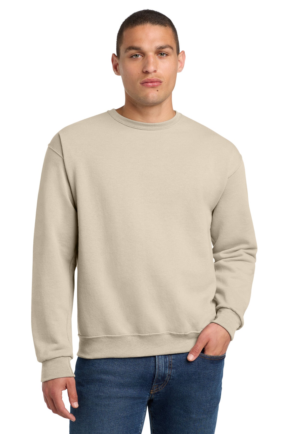Jerzees® NuBlend® Crewneck Sweatshirt - Sweet Cream Heather - 2XL