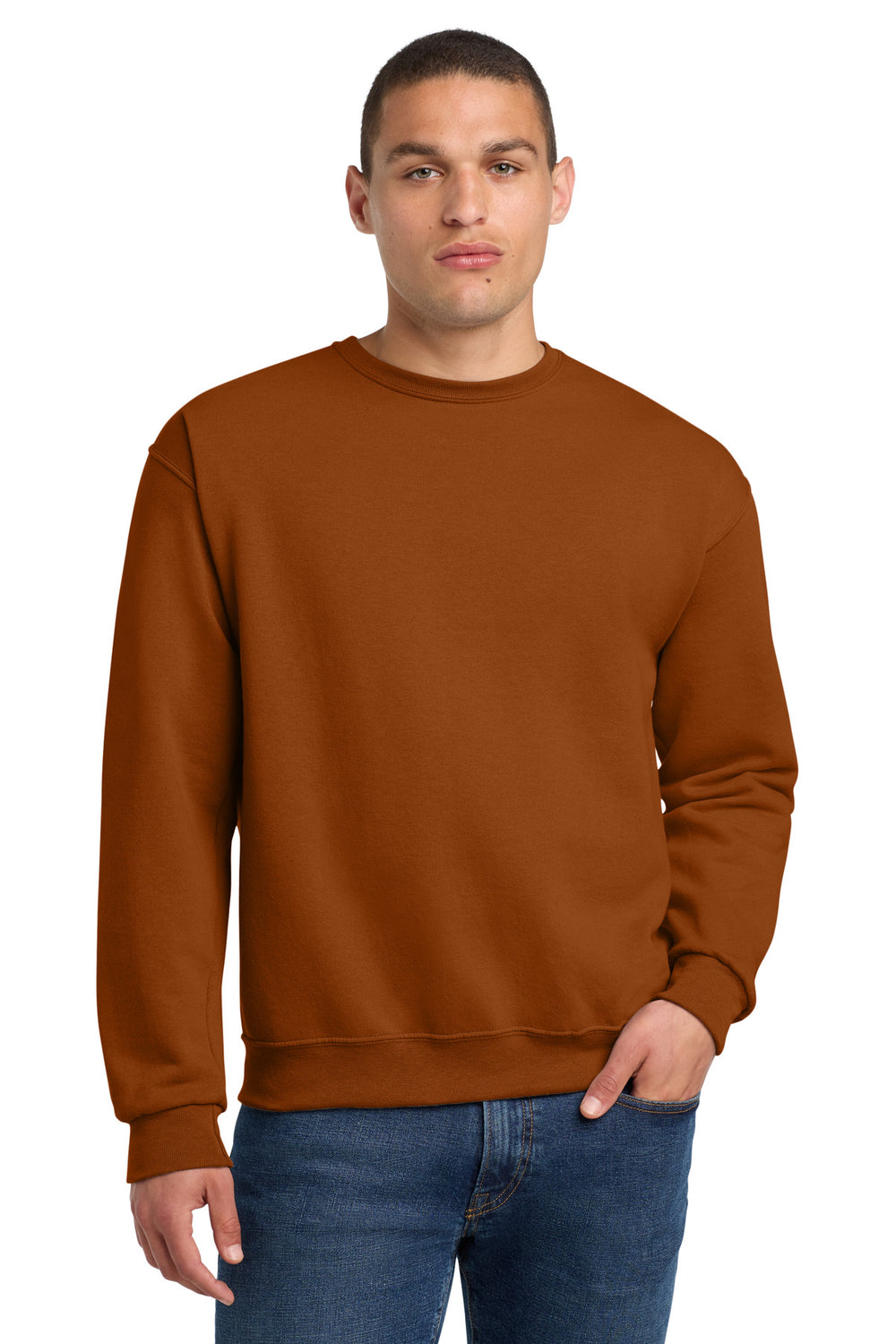 Jerzees® NuBlend® Crewneck Sweatshirt - T Orange - 2XL