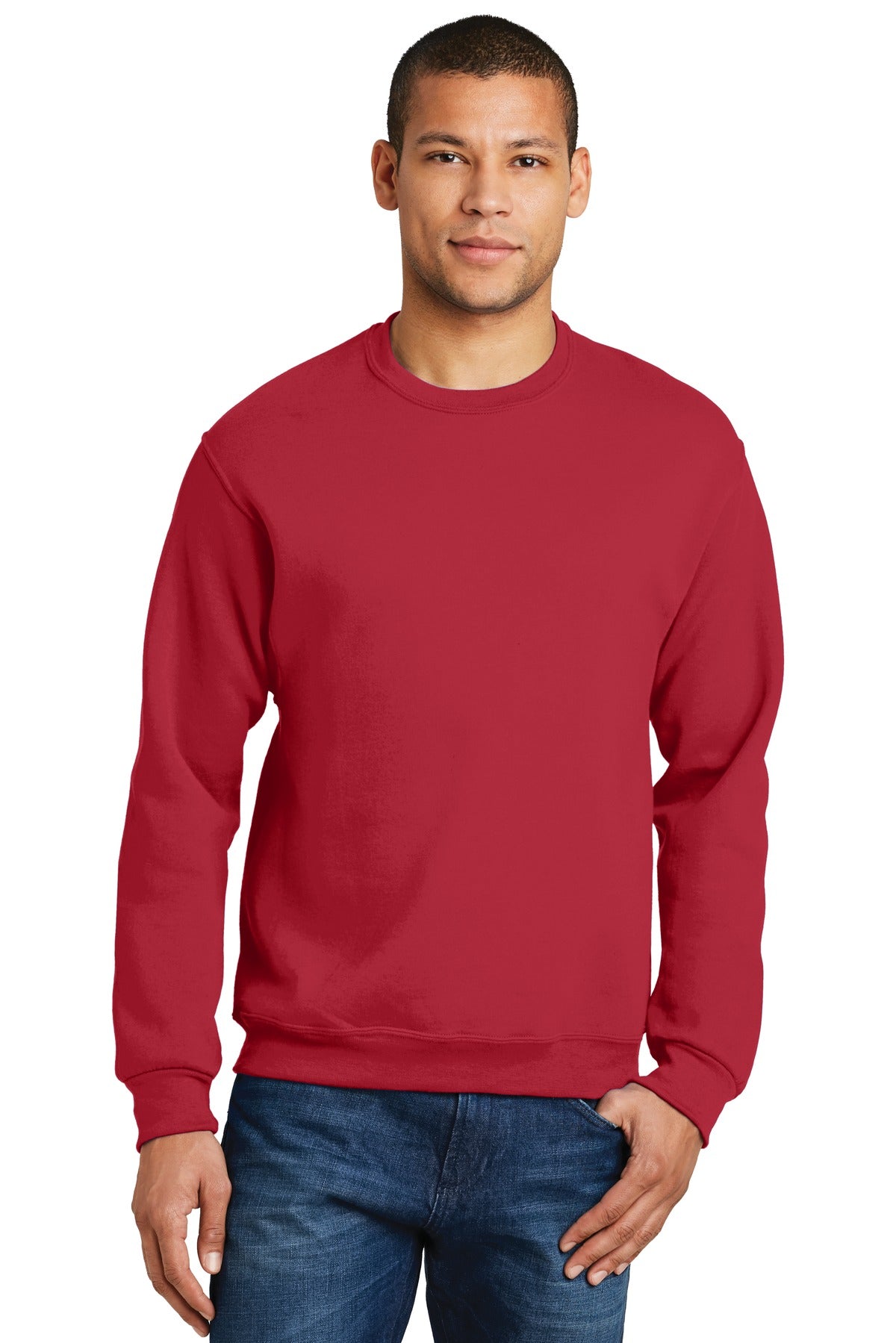 Jerzees® NuBlend® Crewneck Sweatshirt - True Red - S