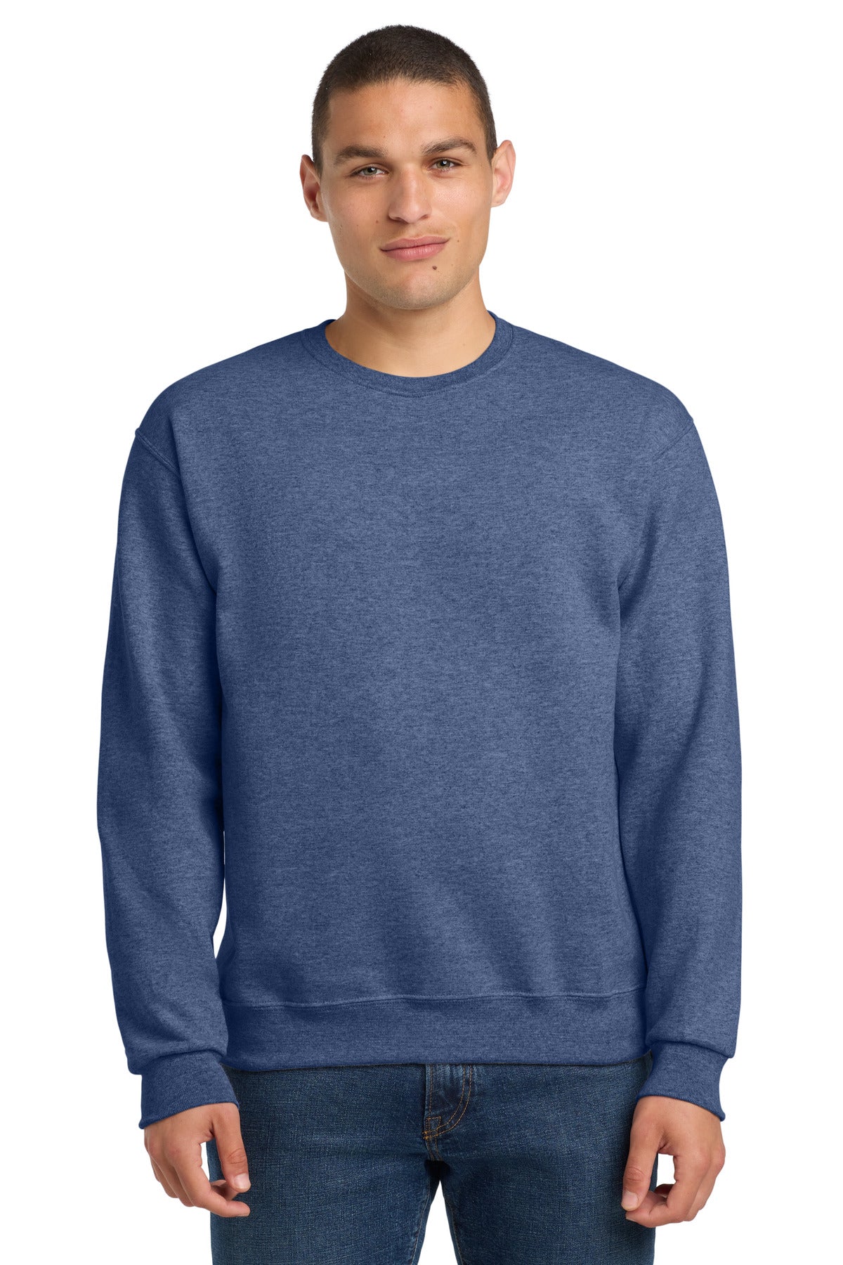Jerzees® NuBlend® Crewneck Sweatshirt - Vintage Heather Blue - 2XL