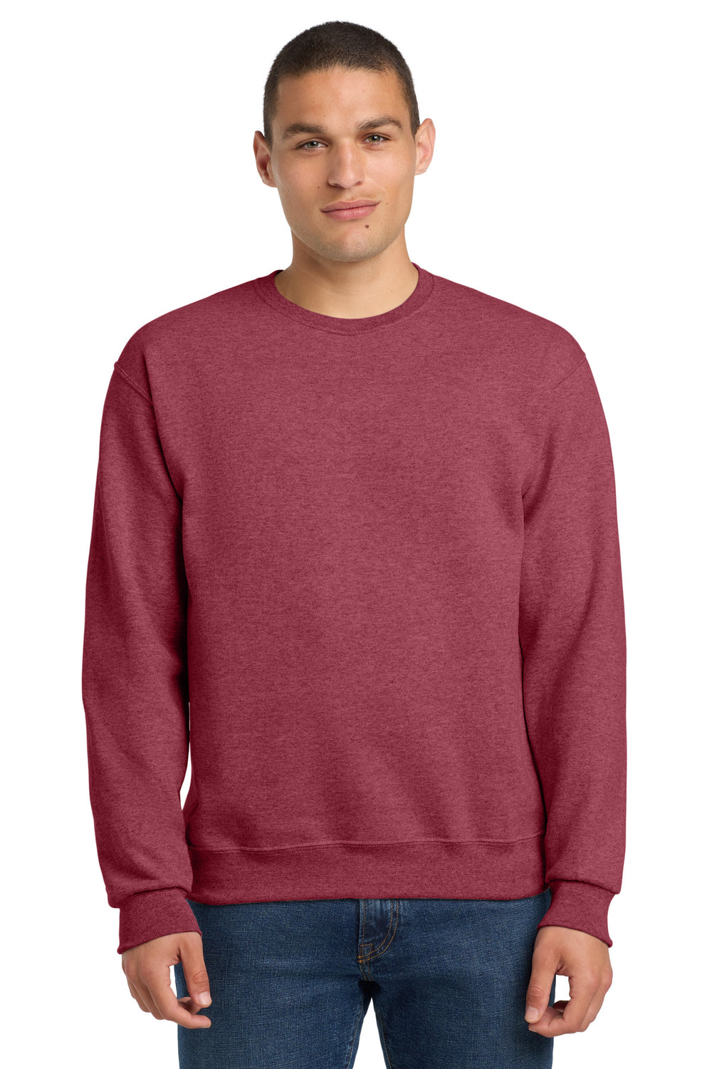 Jerzees® NuBlend® Crewneck Sweatshirt - Vintage Heather Red - 2XL