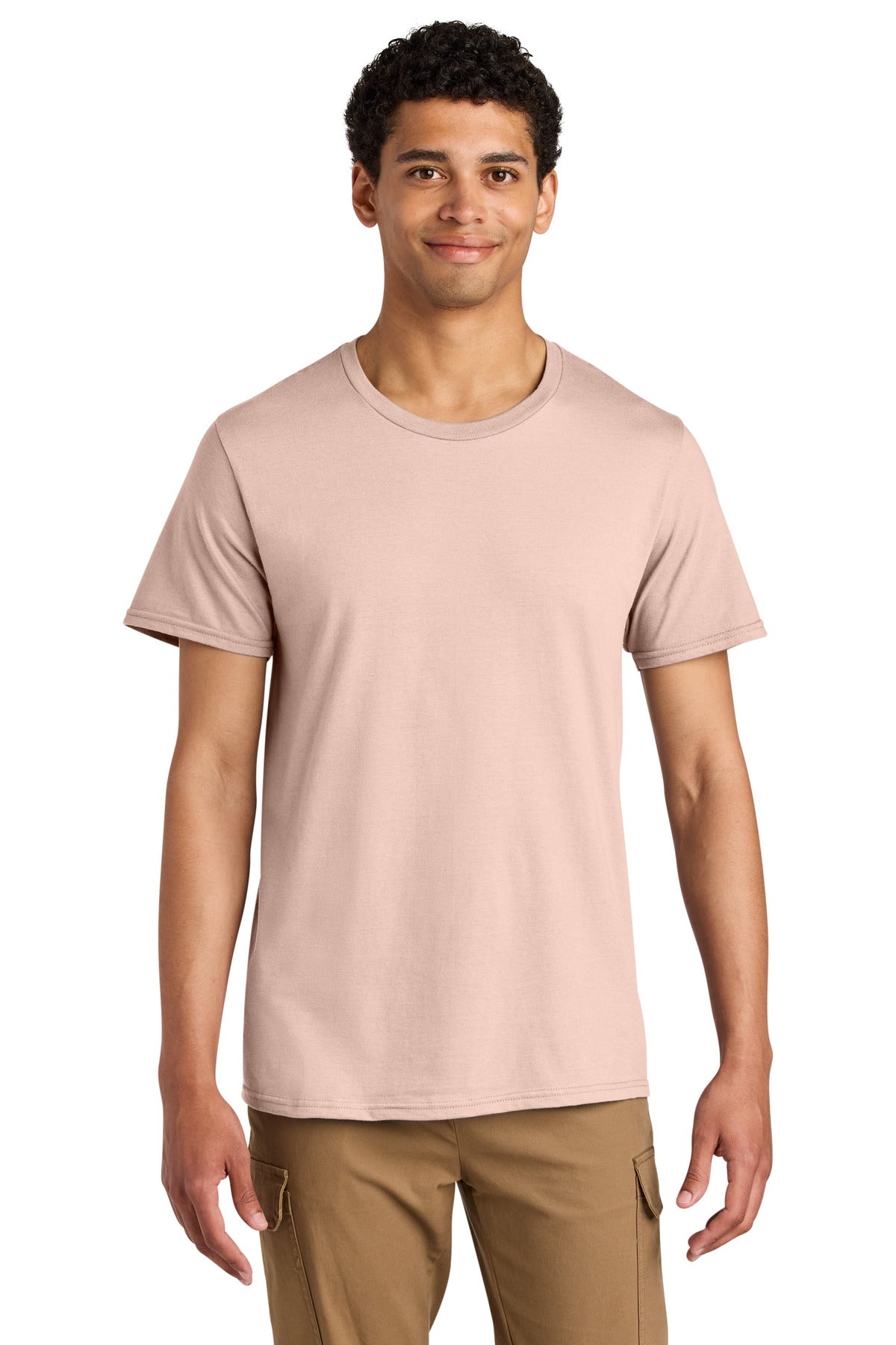 Jerzees® Unisex Premium Combed Ring Spun Cotton Tee - Blush Pink - S