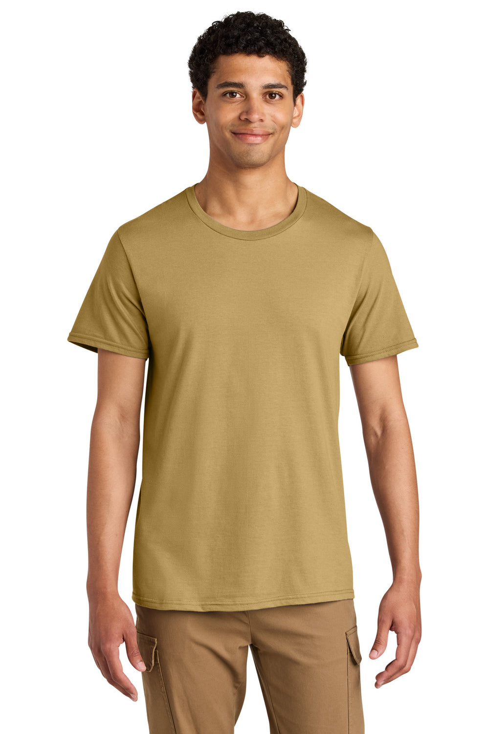Jerzees® Unisex Premium Combed Ring Spun Cotton Tee - Butterscotch - S