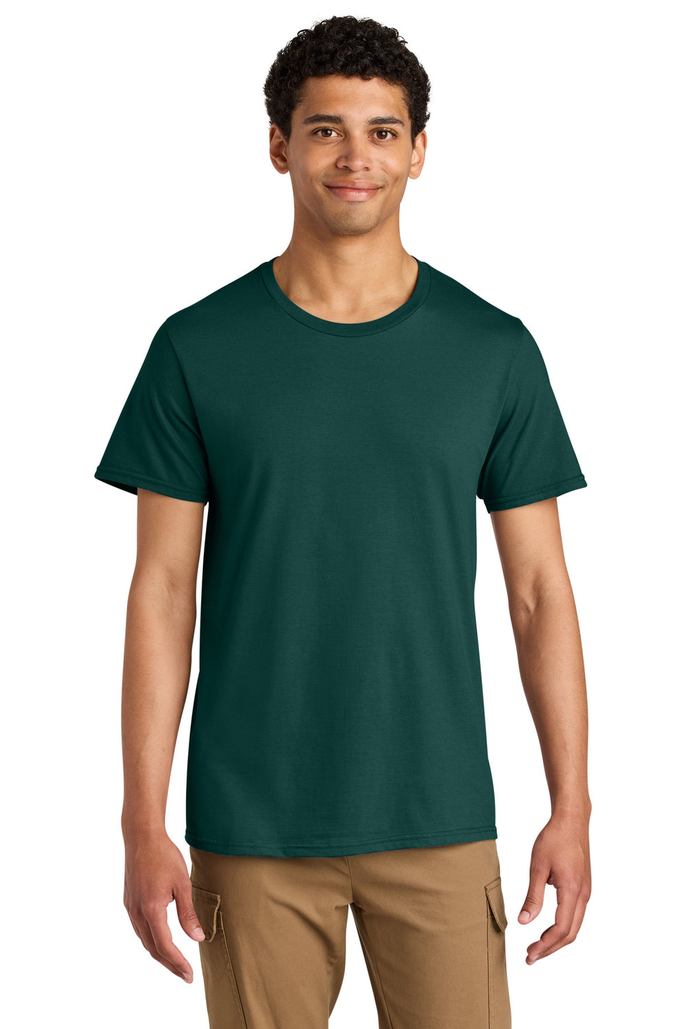 Jerzees® Unisex Premium Combed Ring Spun Cotton Tee - Deep Emerald - S