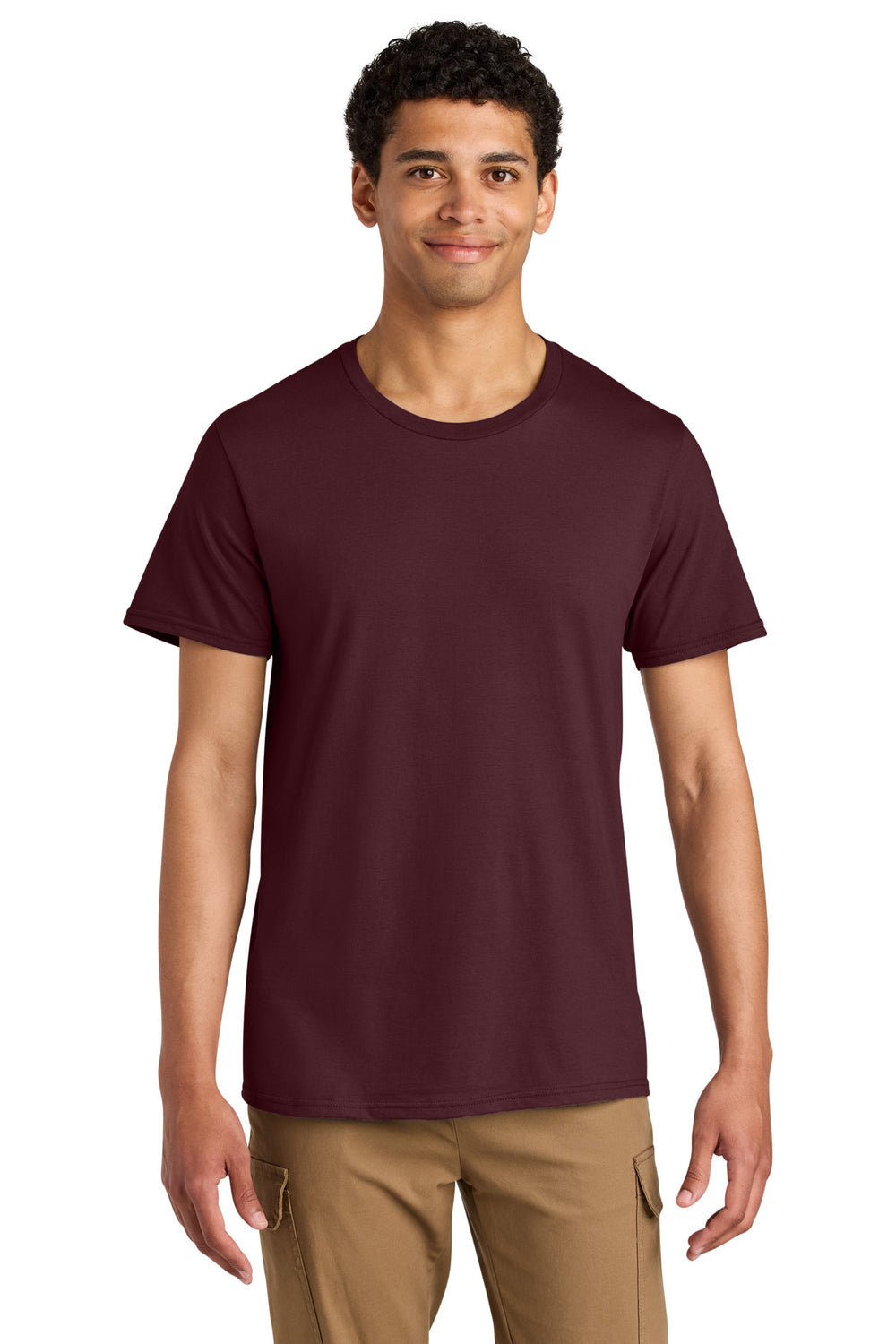 Jerzees® Unisex Premium Combed Ring Spun Cotton Tee - Maroon - S