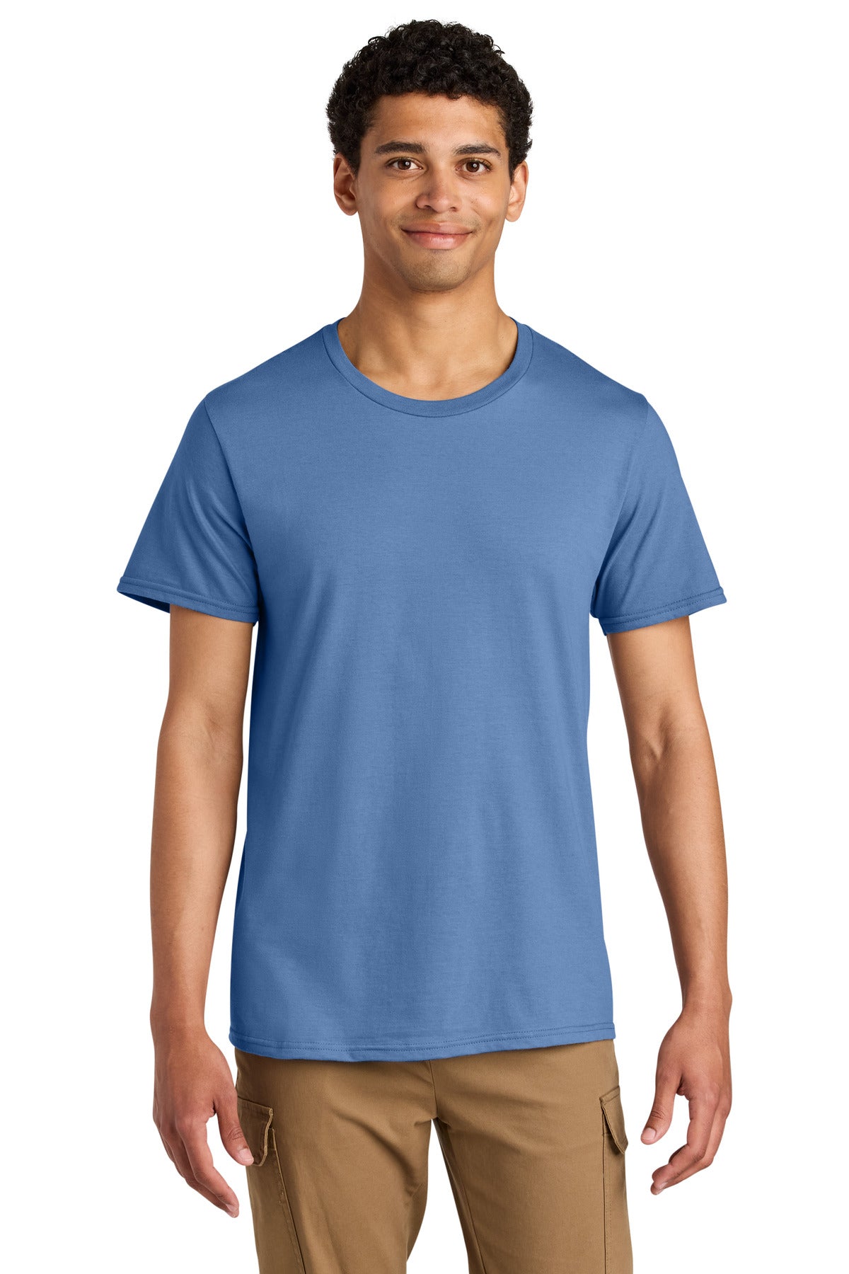 Jerzees® Unisex Premium Combed Ring Spun Cotton Tee - Periwinkle Blue - S