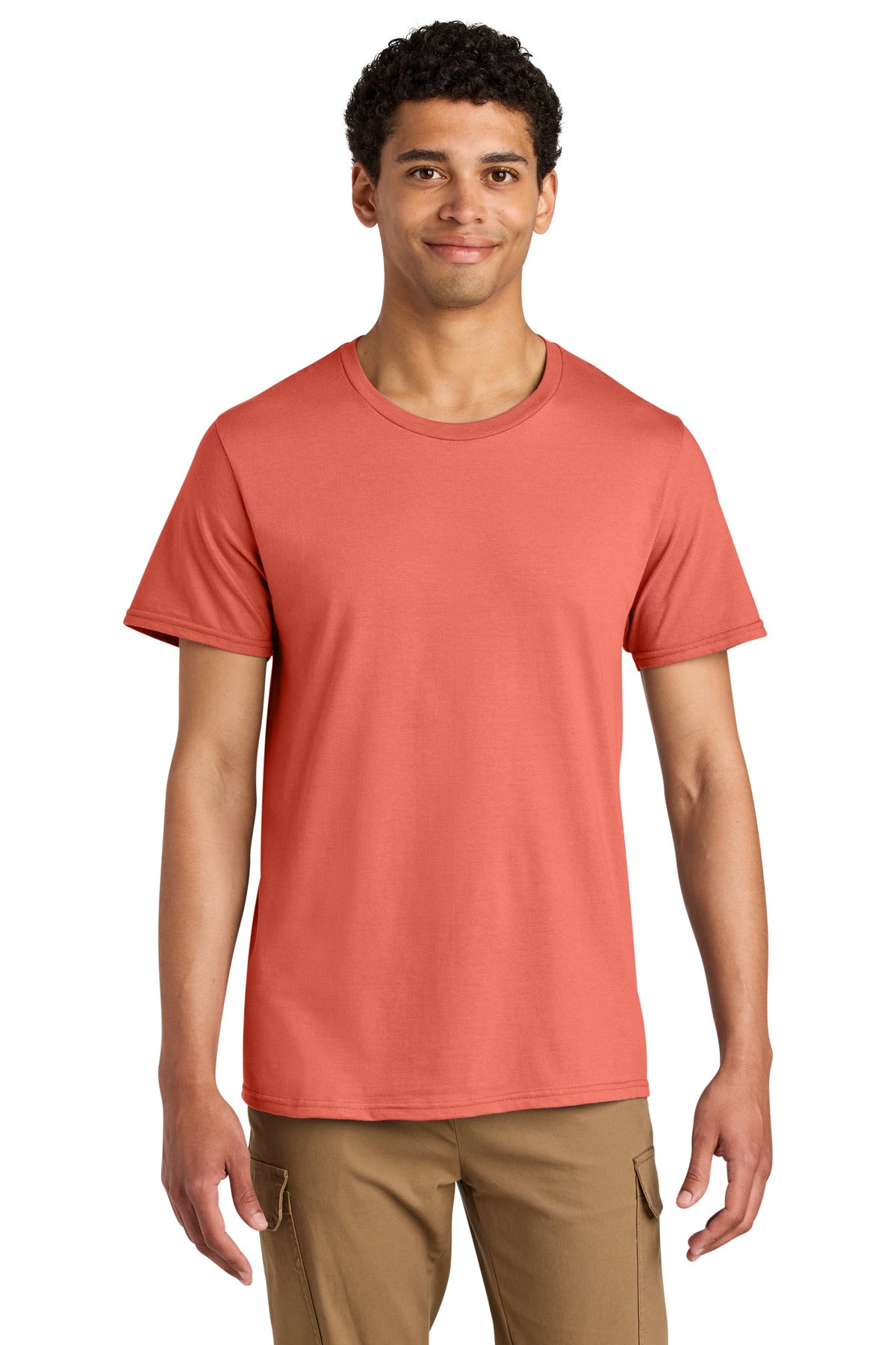 Jerzees® Unisex Premium Combed Ring Spun Cotton Tee - Sunset Coral - S