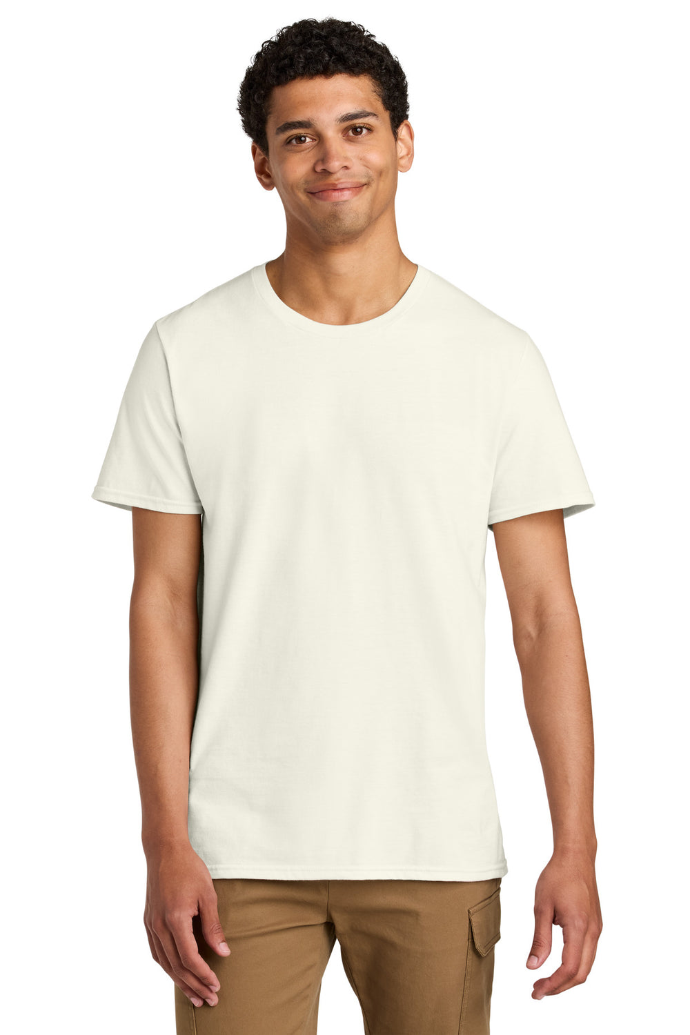 Jerzees® Unisex Premium Combed Ring Spun Cotton Tee - Sweet Cream Heather - S