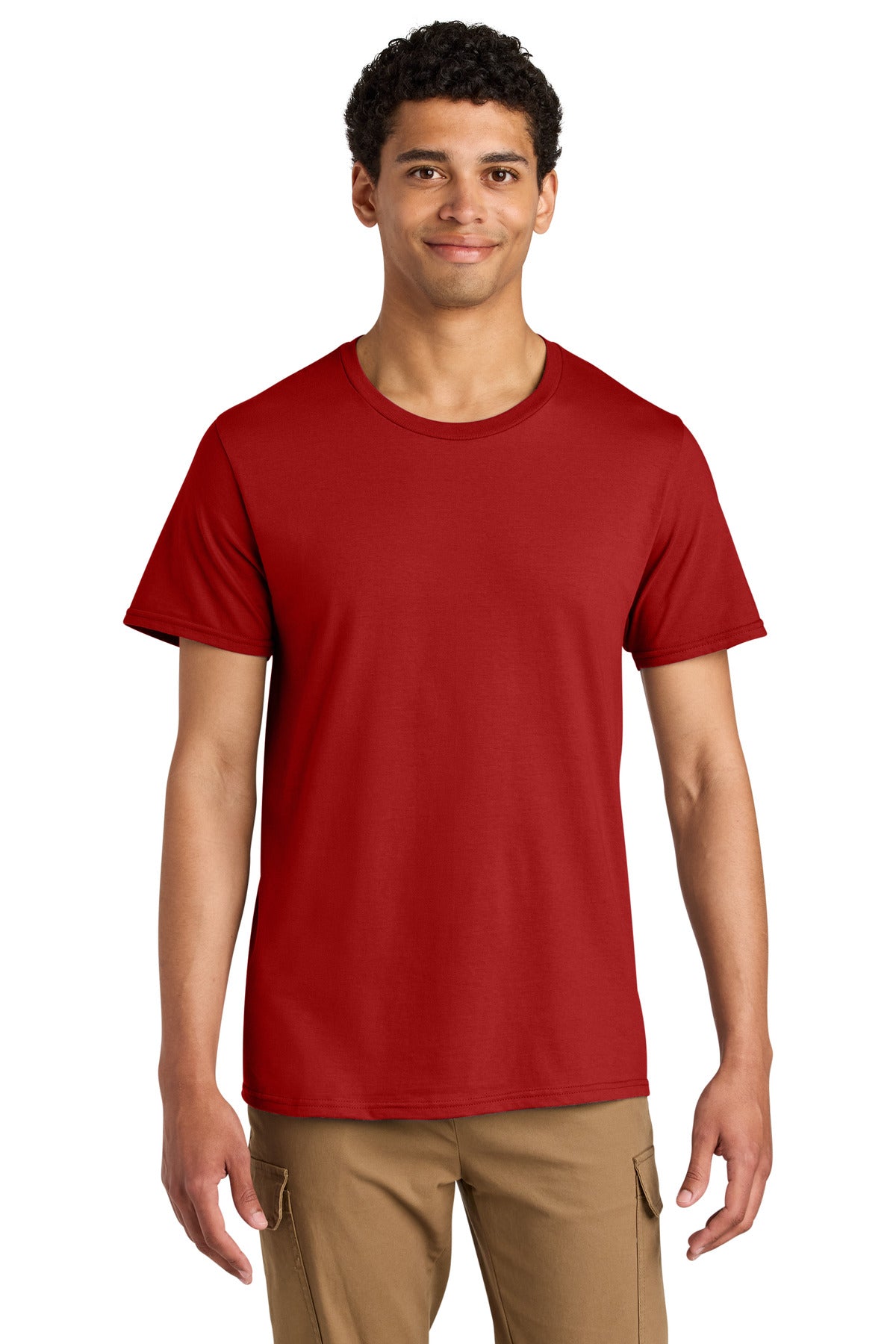 Jerzees® Unisex Premium Combed Ring Spun Cotton Tee - True Red - S