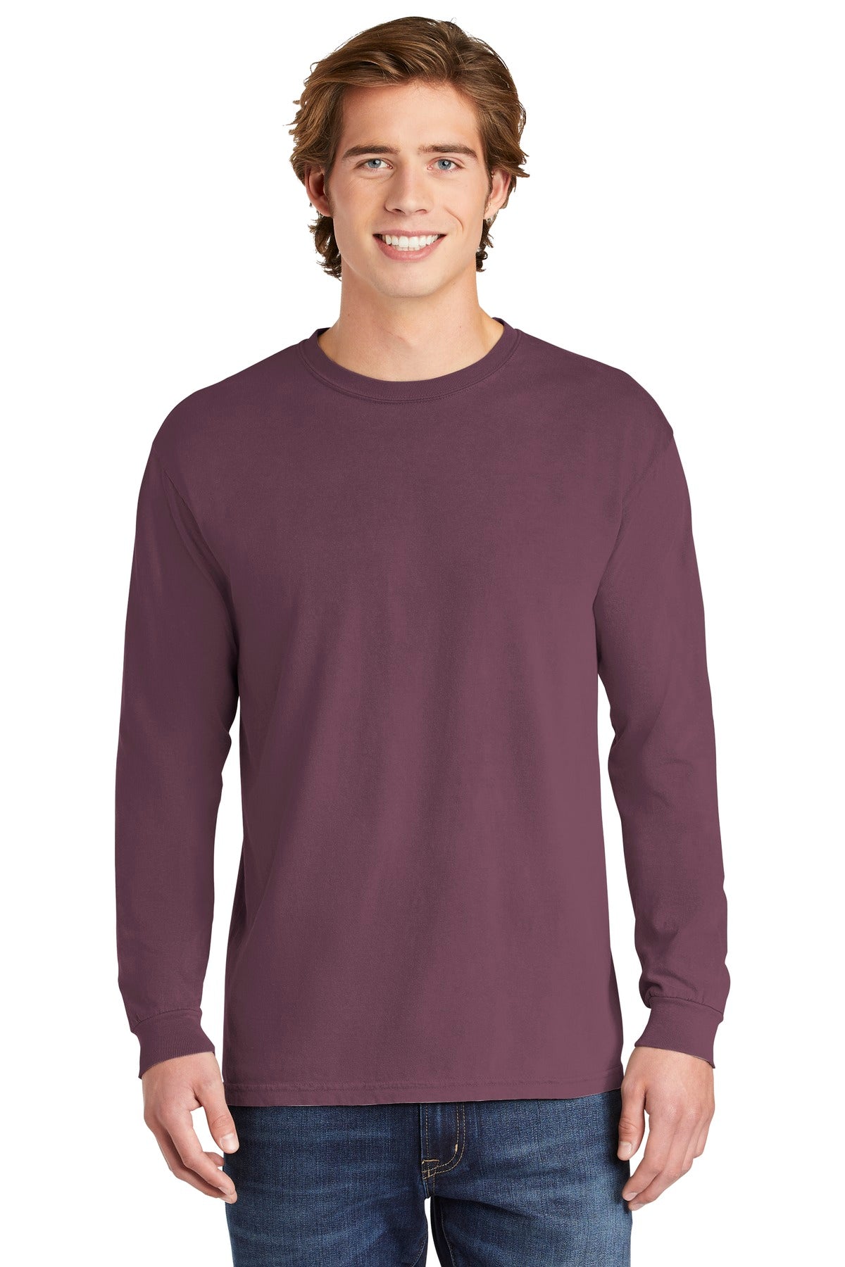 Comfort Colors® Heavyweight Ring Spun Long Sleeve Tee - Berry - S