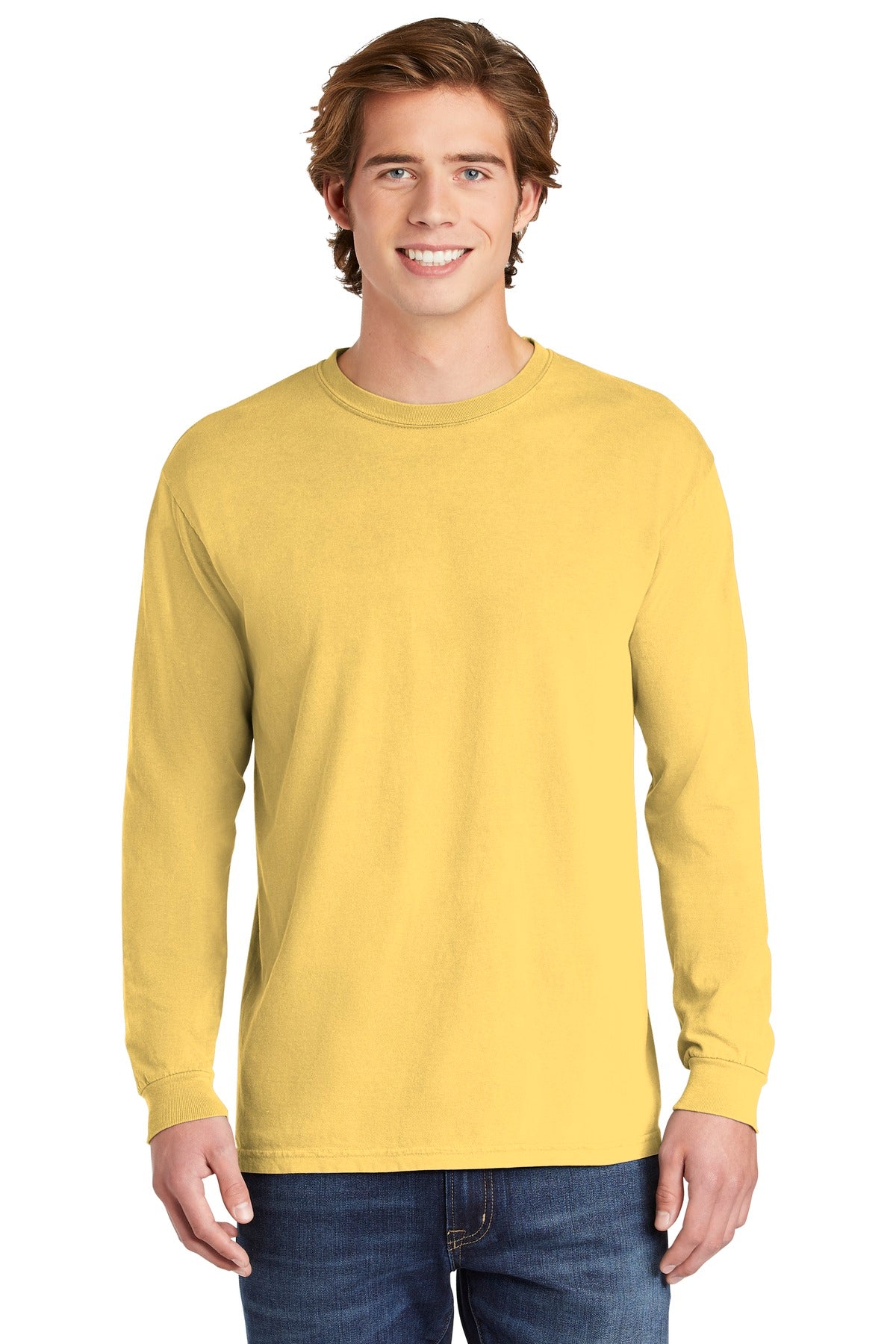 Comfort Colors® Heavyweight Ring Spun Long Sleeve Tee - Butter - S