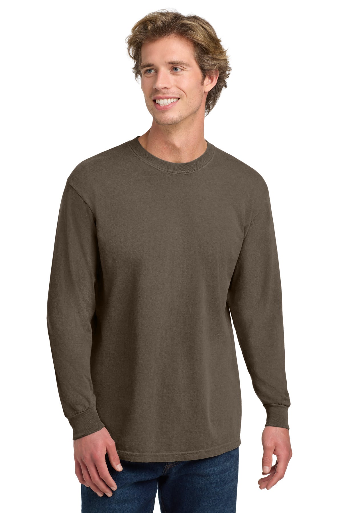 Comfort Colors® Heavyweight Ring Spun Long Sleeve Tee - Espresso - 2XL