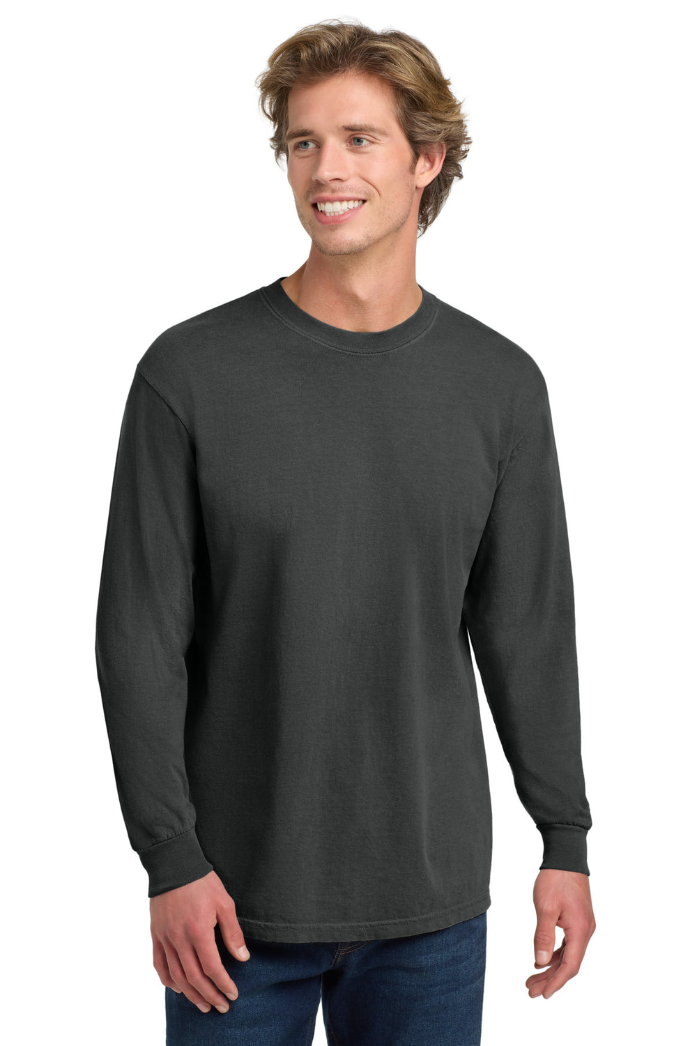 Comfort Colors® Heavyweight Ring Spun Long Sleeve Tee - Graphite - 2XL