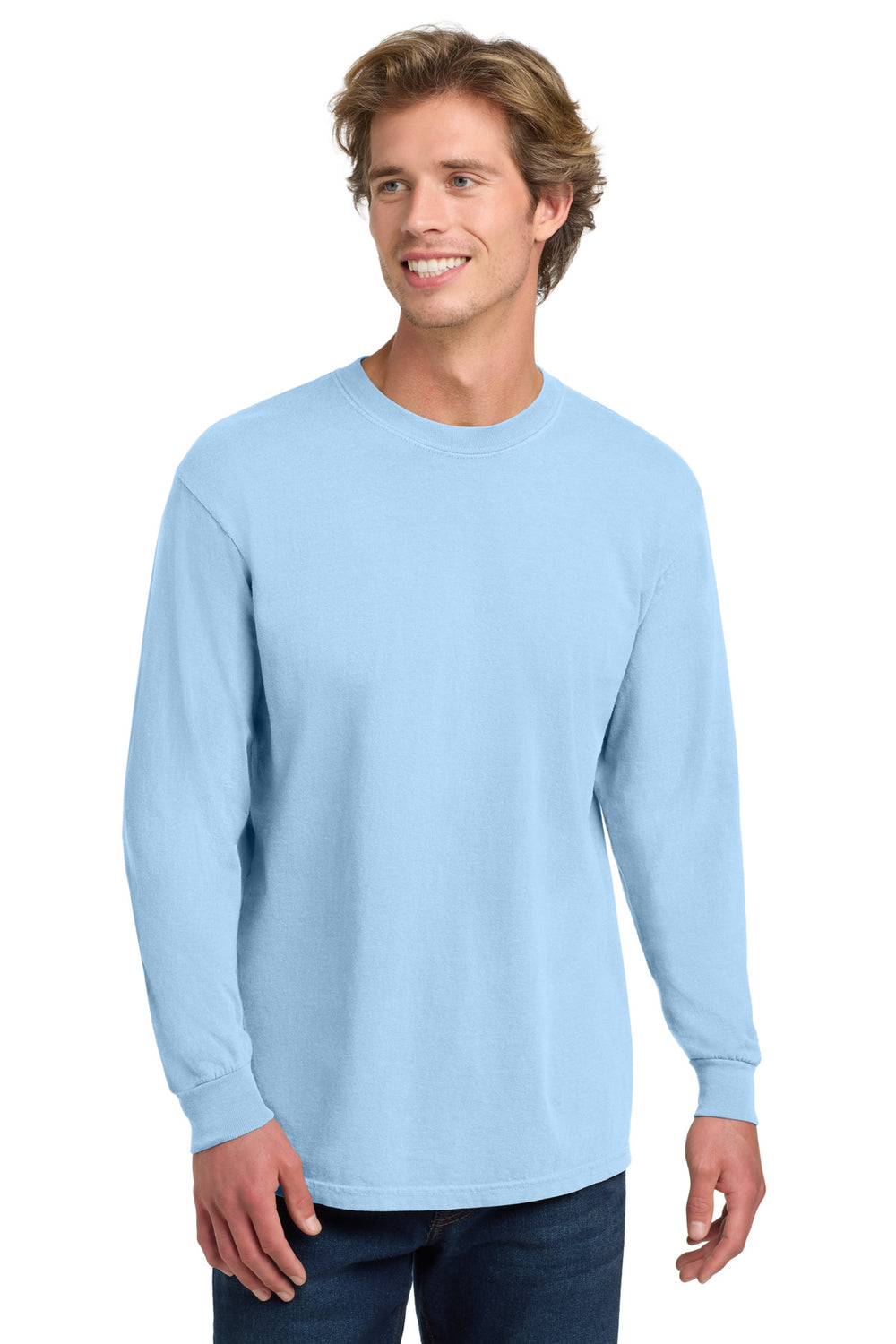 Comfort Colors® Heavyweight Ring Spun Long Sleeve Tee - Hydrangea - 2XL